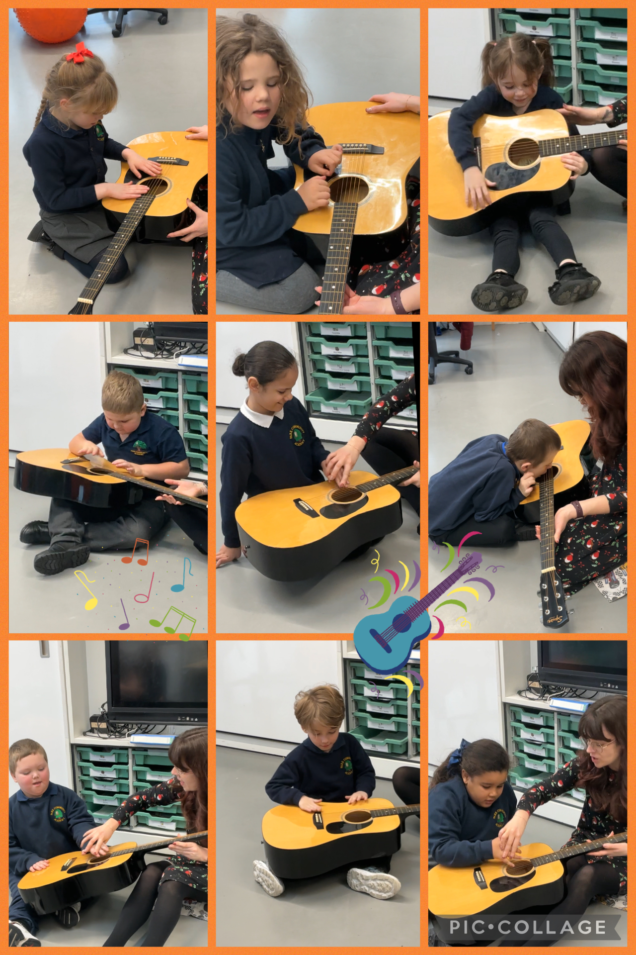 Image of Playing the guitar