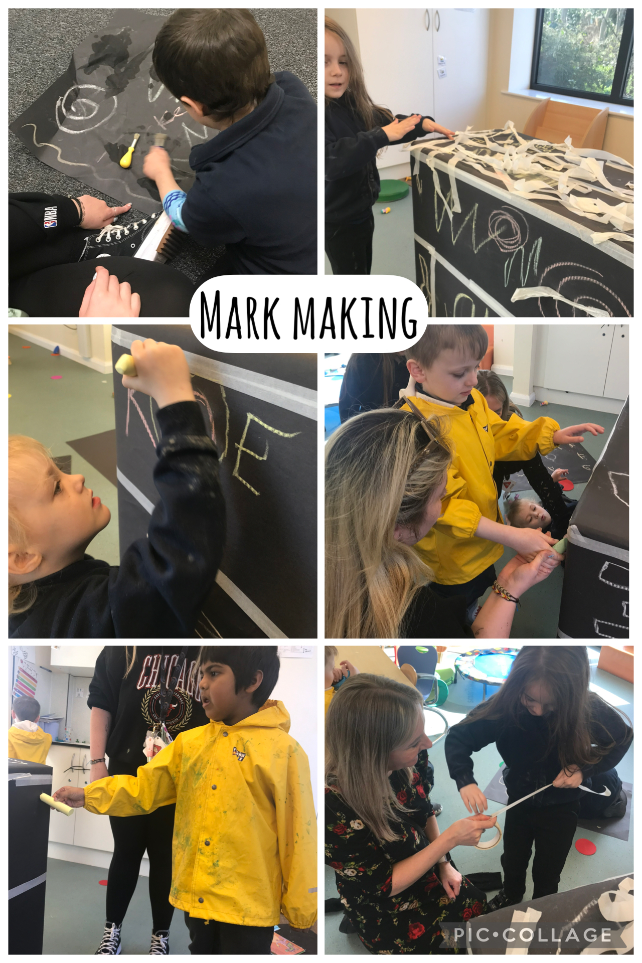 Image of Chalk mark making 