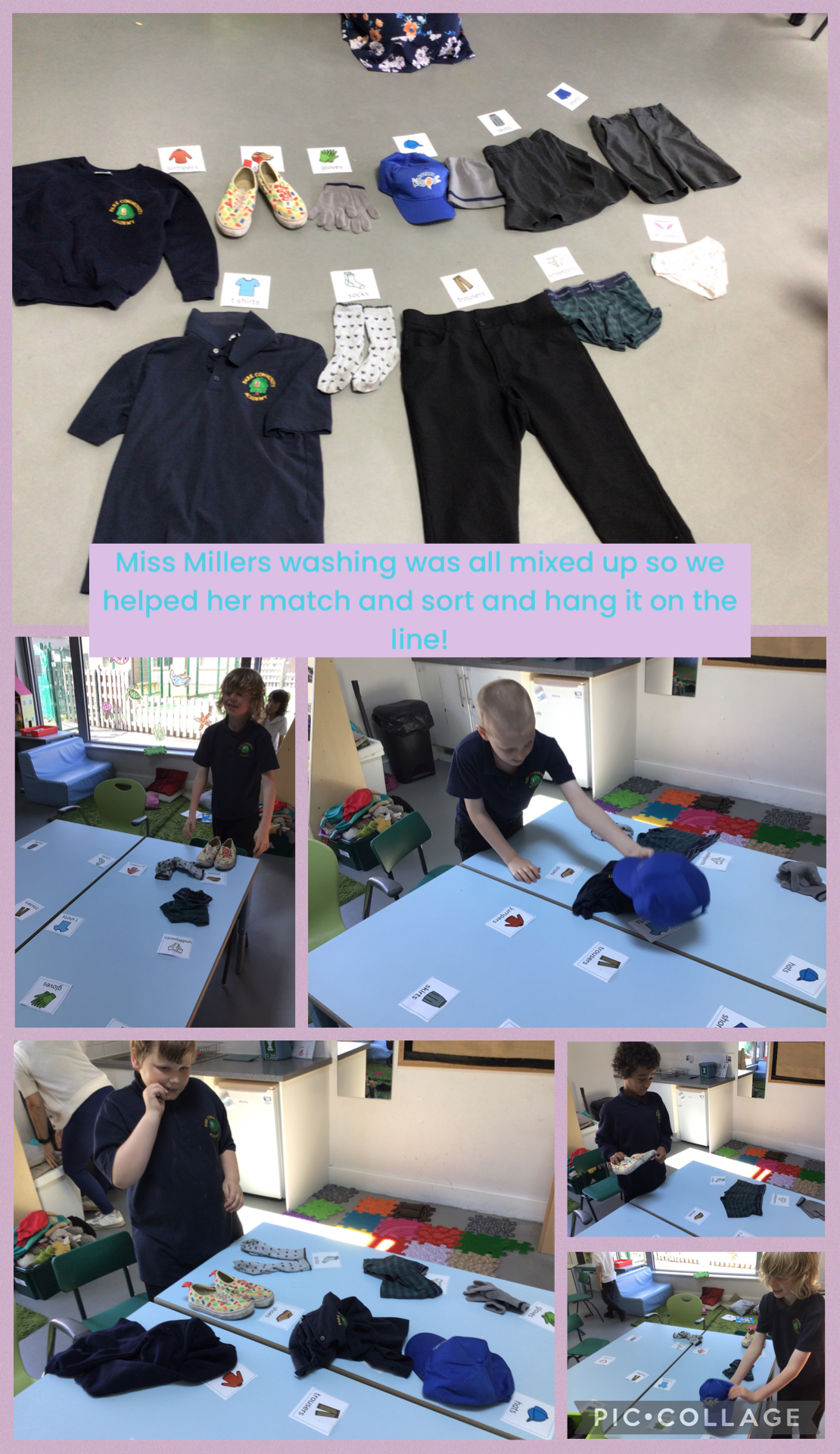 Image of Sorting the washing!
