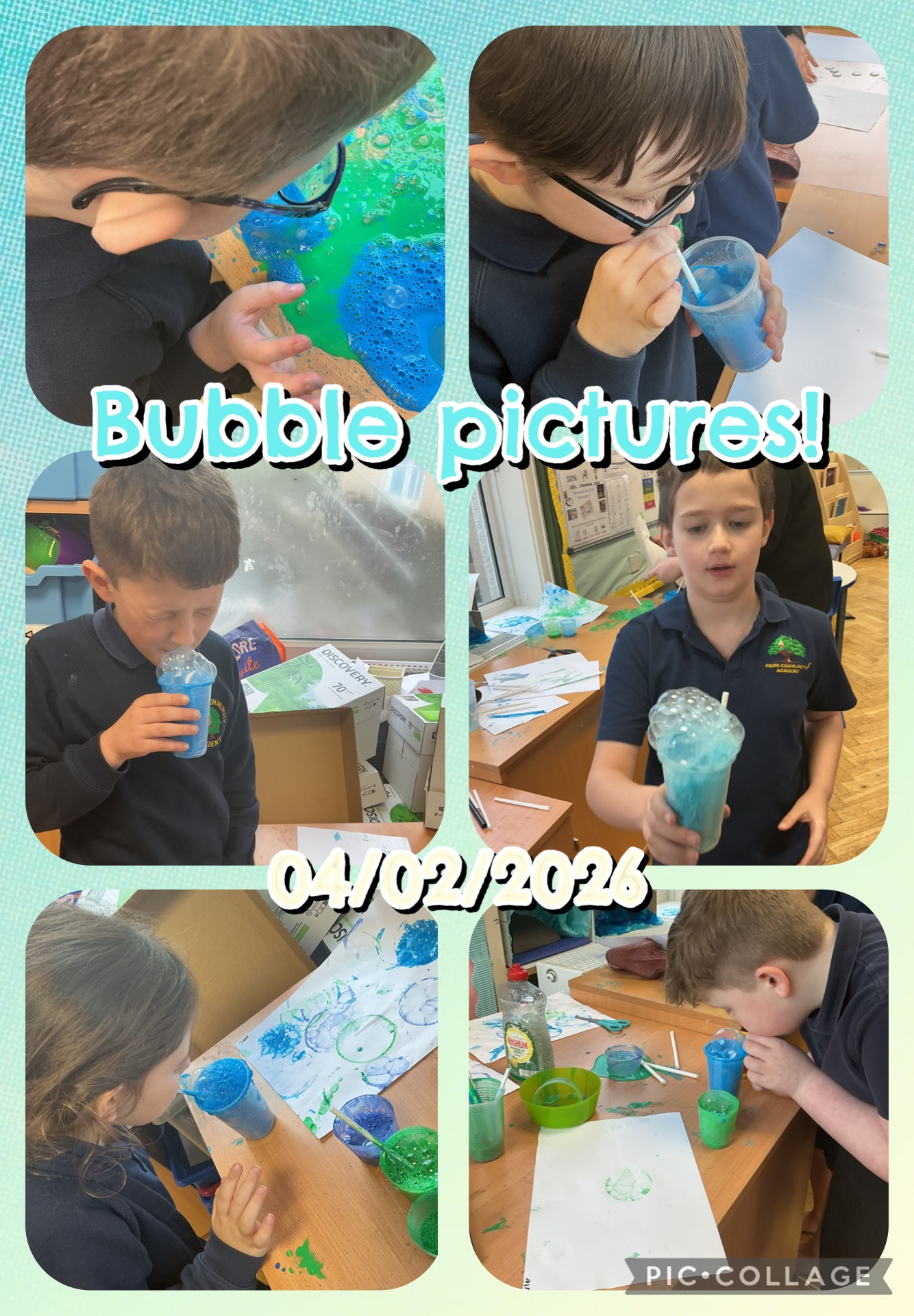 Image of Bubble Painting!