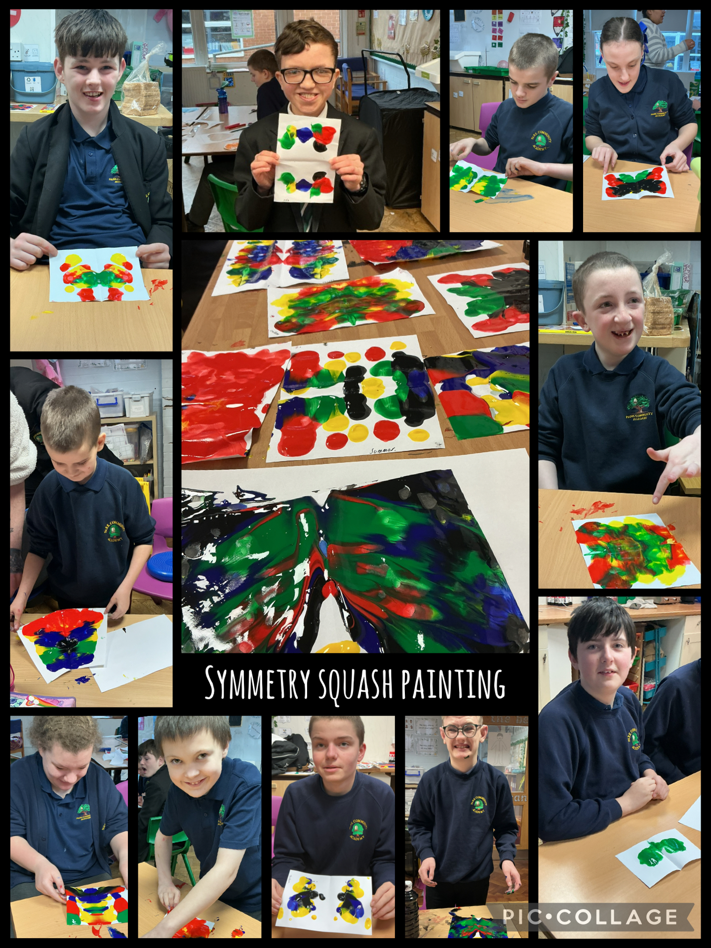 Image of Symmetry squash painting 