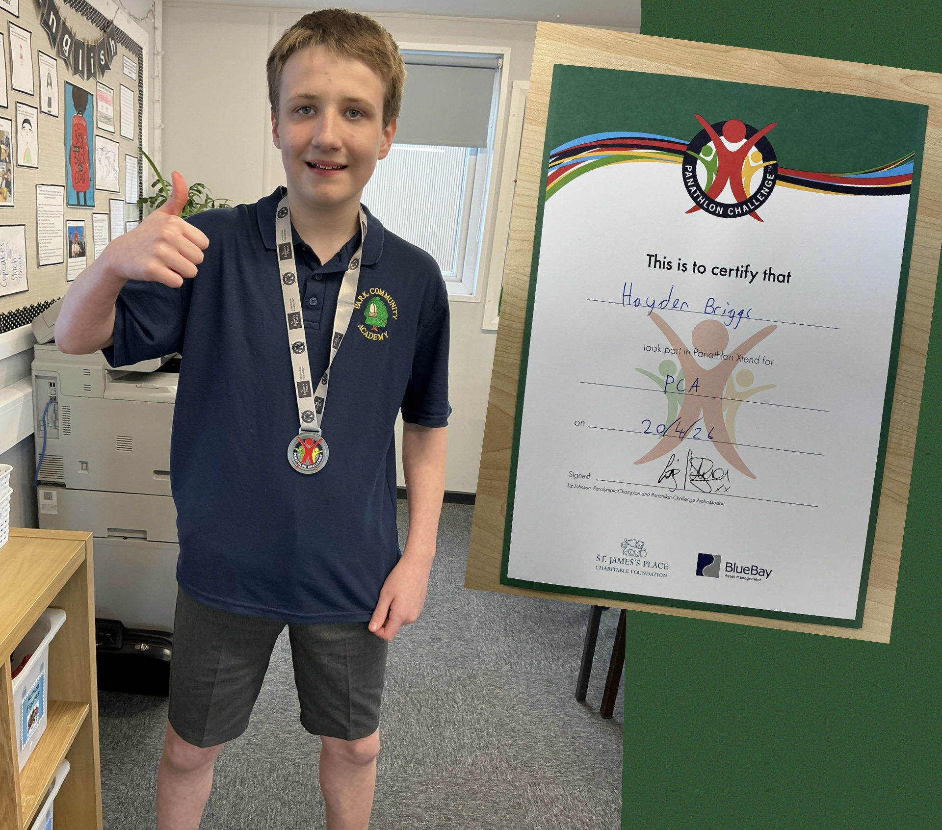 Image of Well done Hayden!