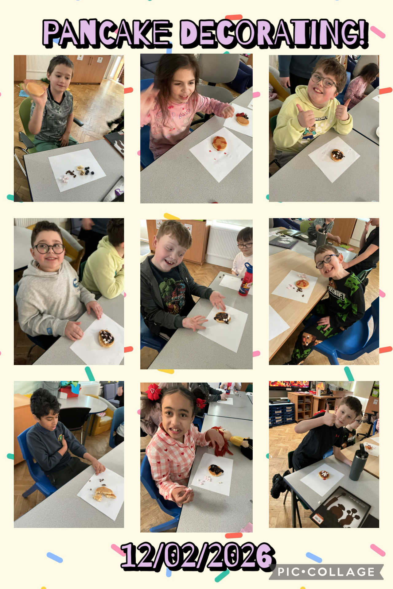 Image of Pancake decorating!