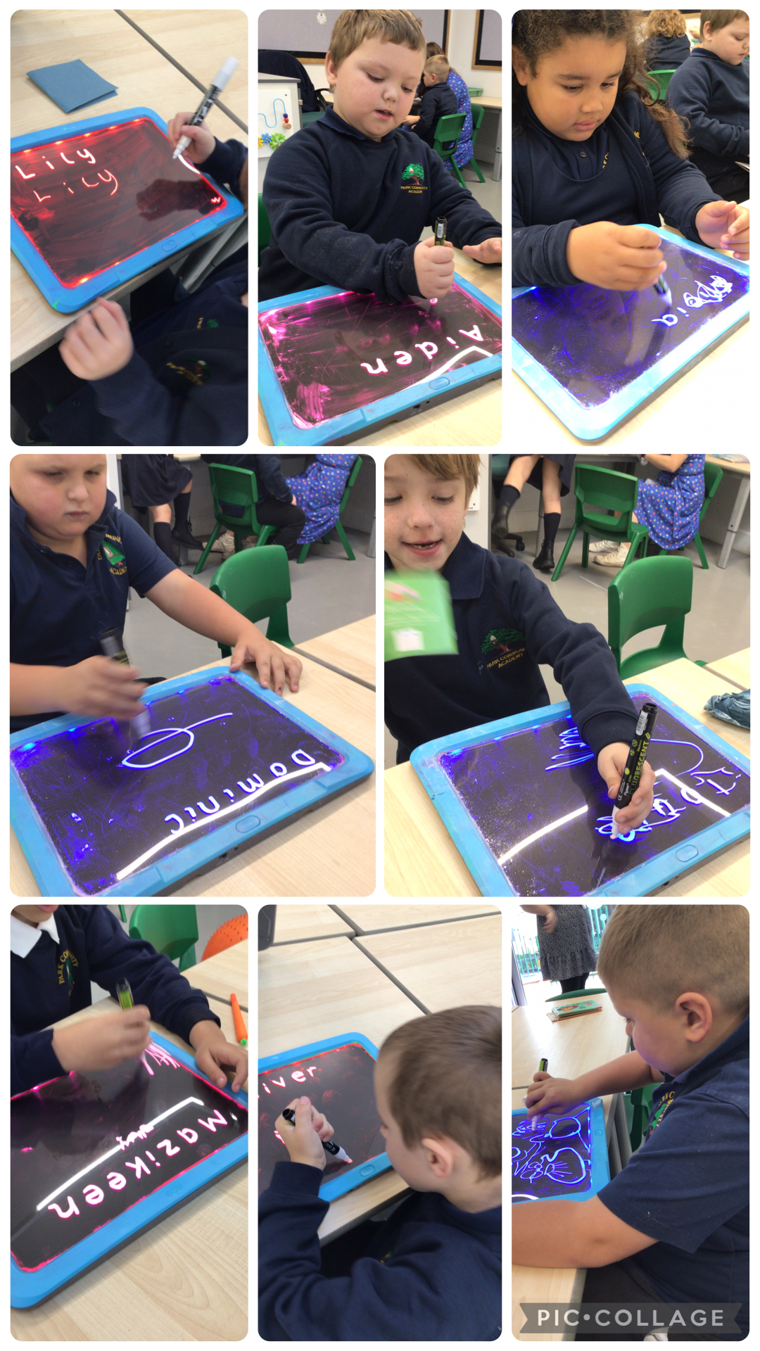 Image of Practicing name writing! 