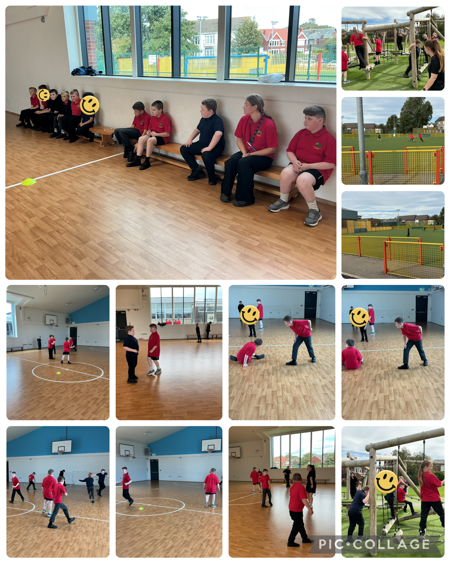 Image of Our first PE session. 