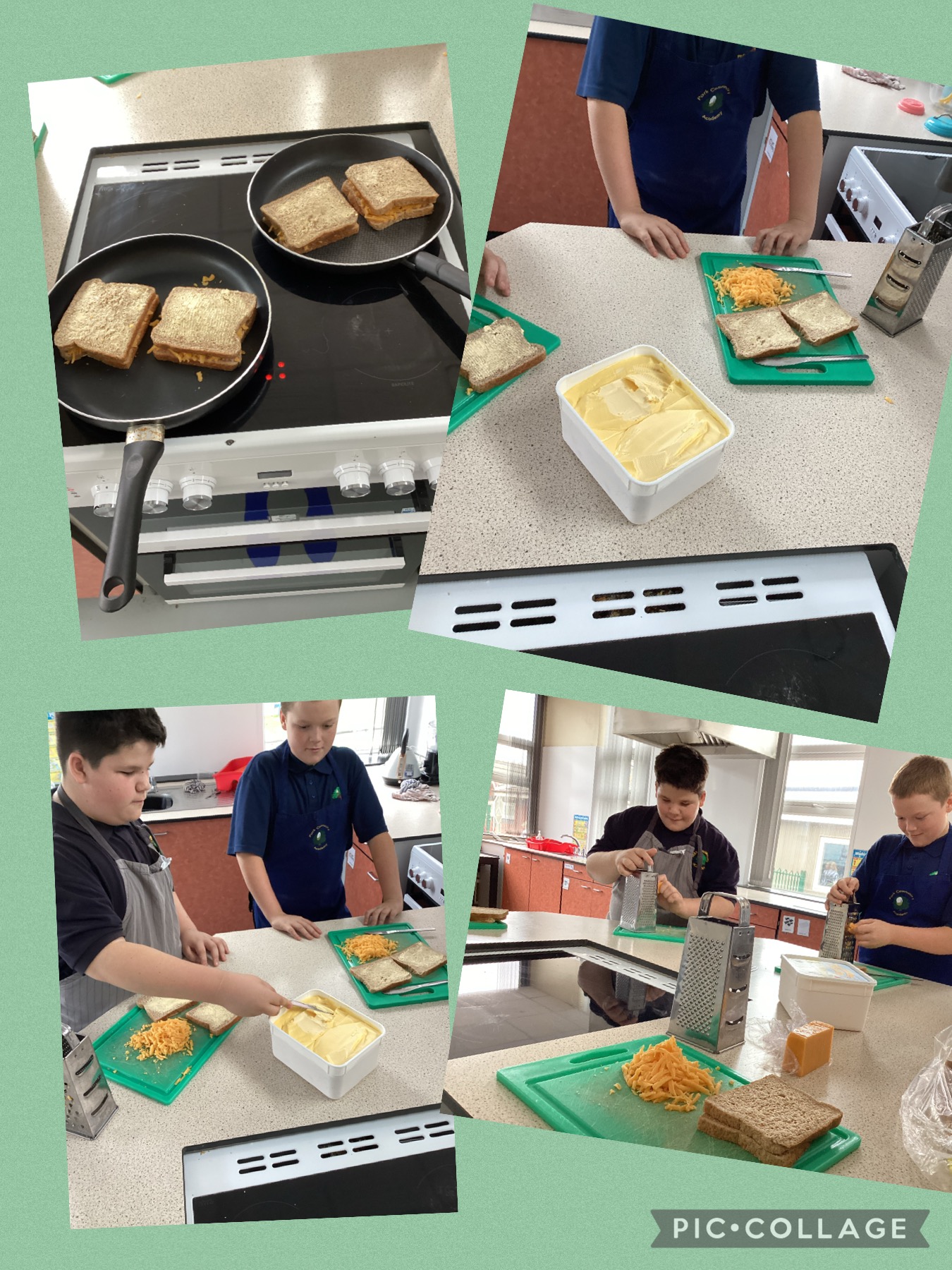 Image of Making the ULTIMATE cheese toastie in cooking club