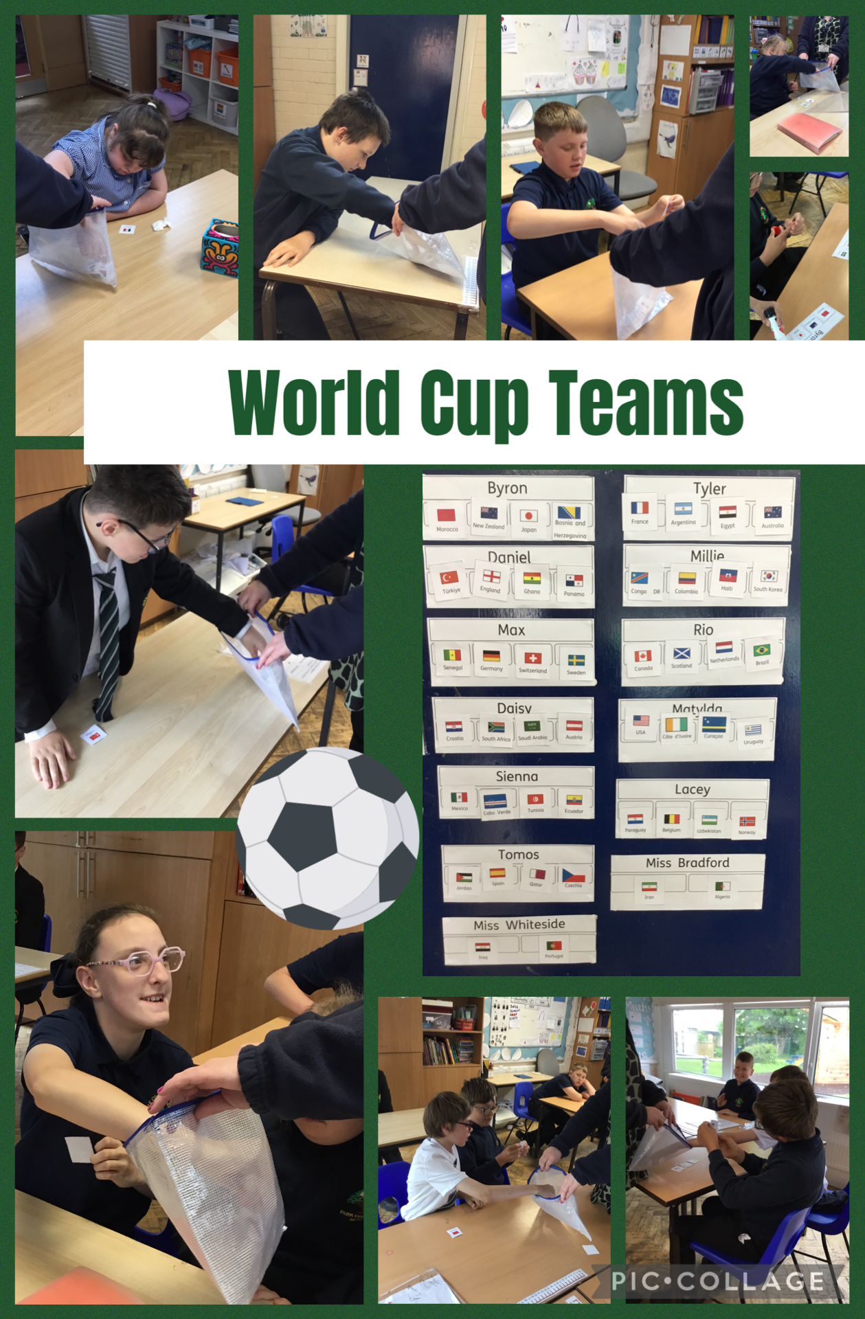 Image of 3B’s World Cup Teams!