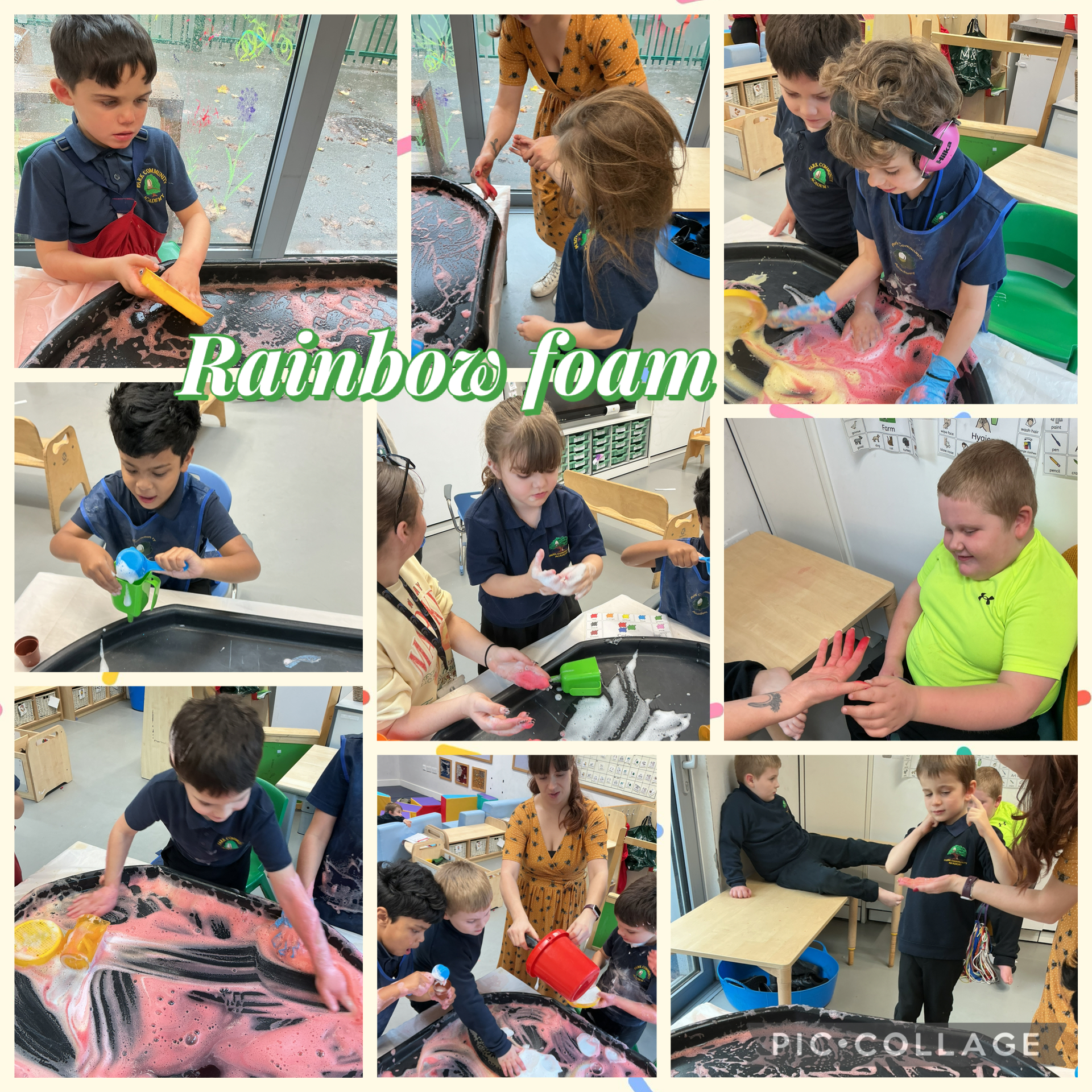 Image of Rainbow foam 
