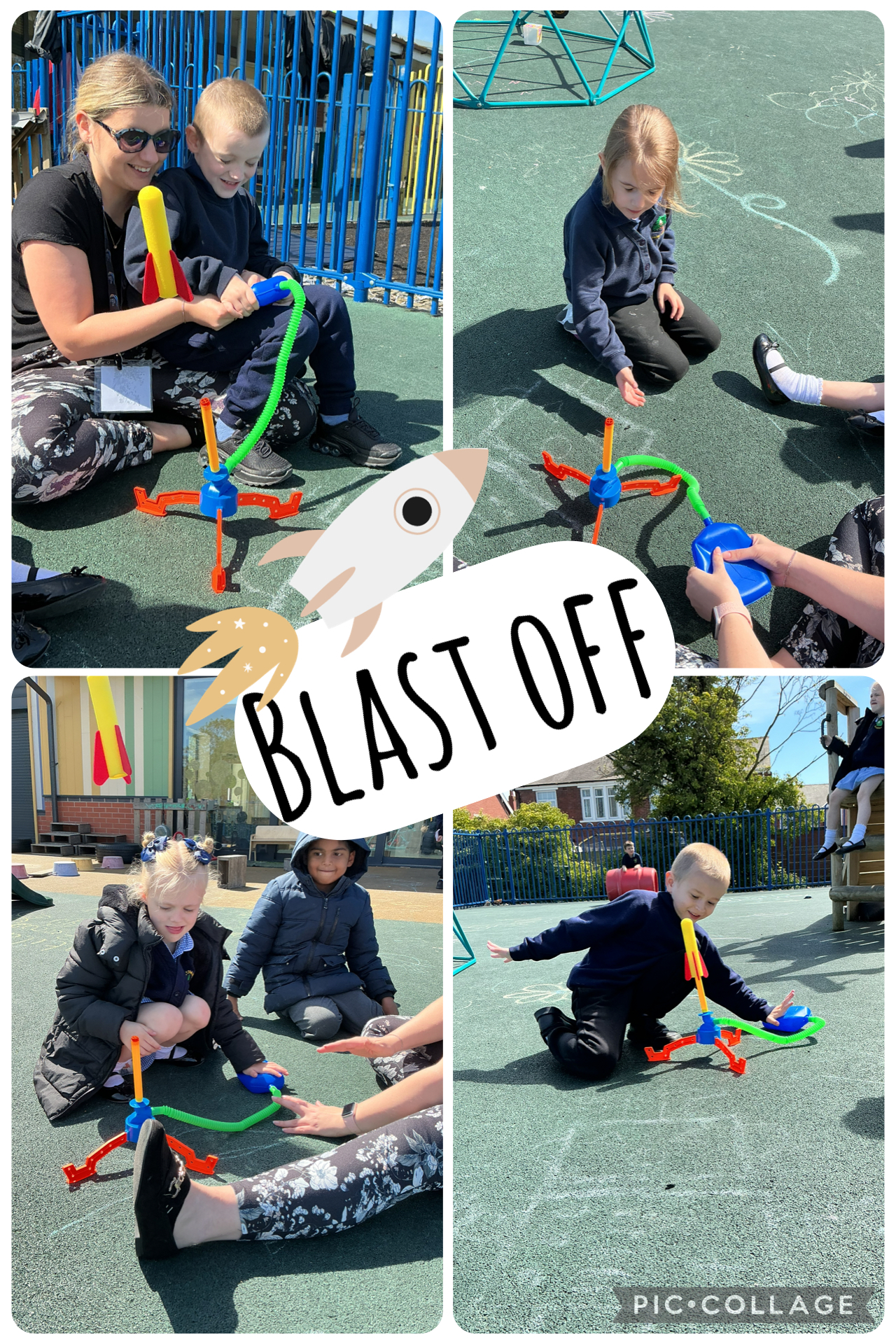 Image of Blasting off into space