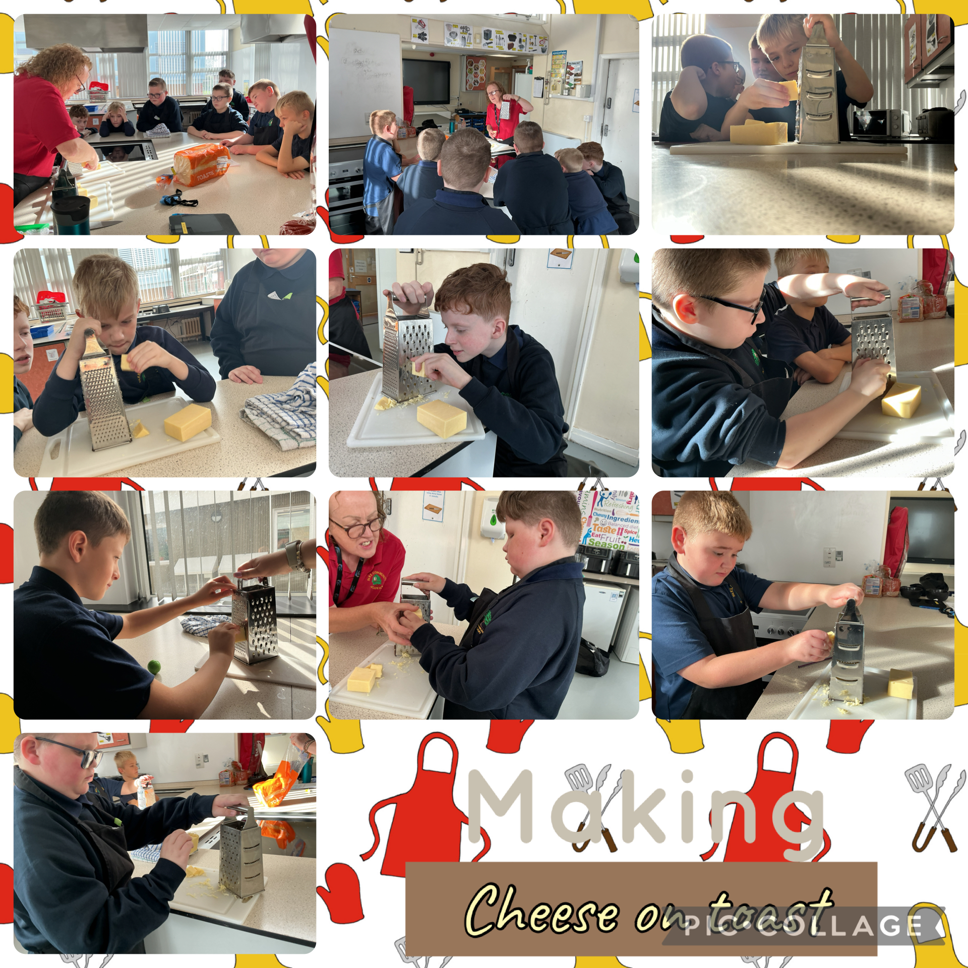 Image of Making cheese on toast