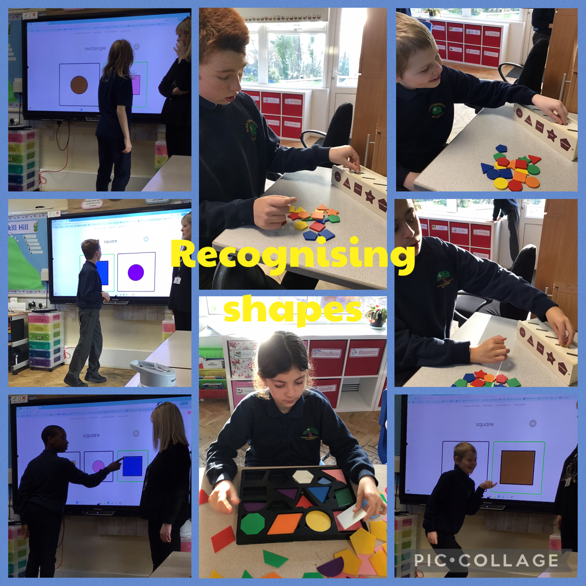 Image of Recognising shapes 