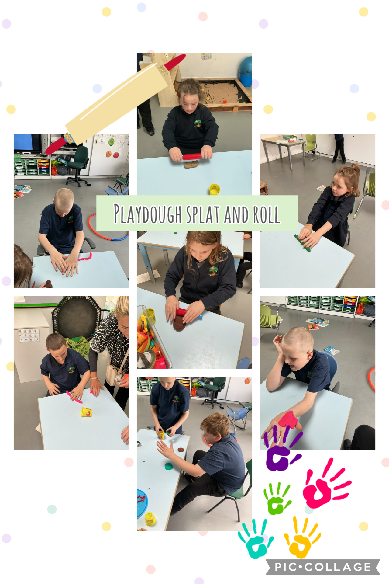Image of Playdough splat and roll