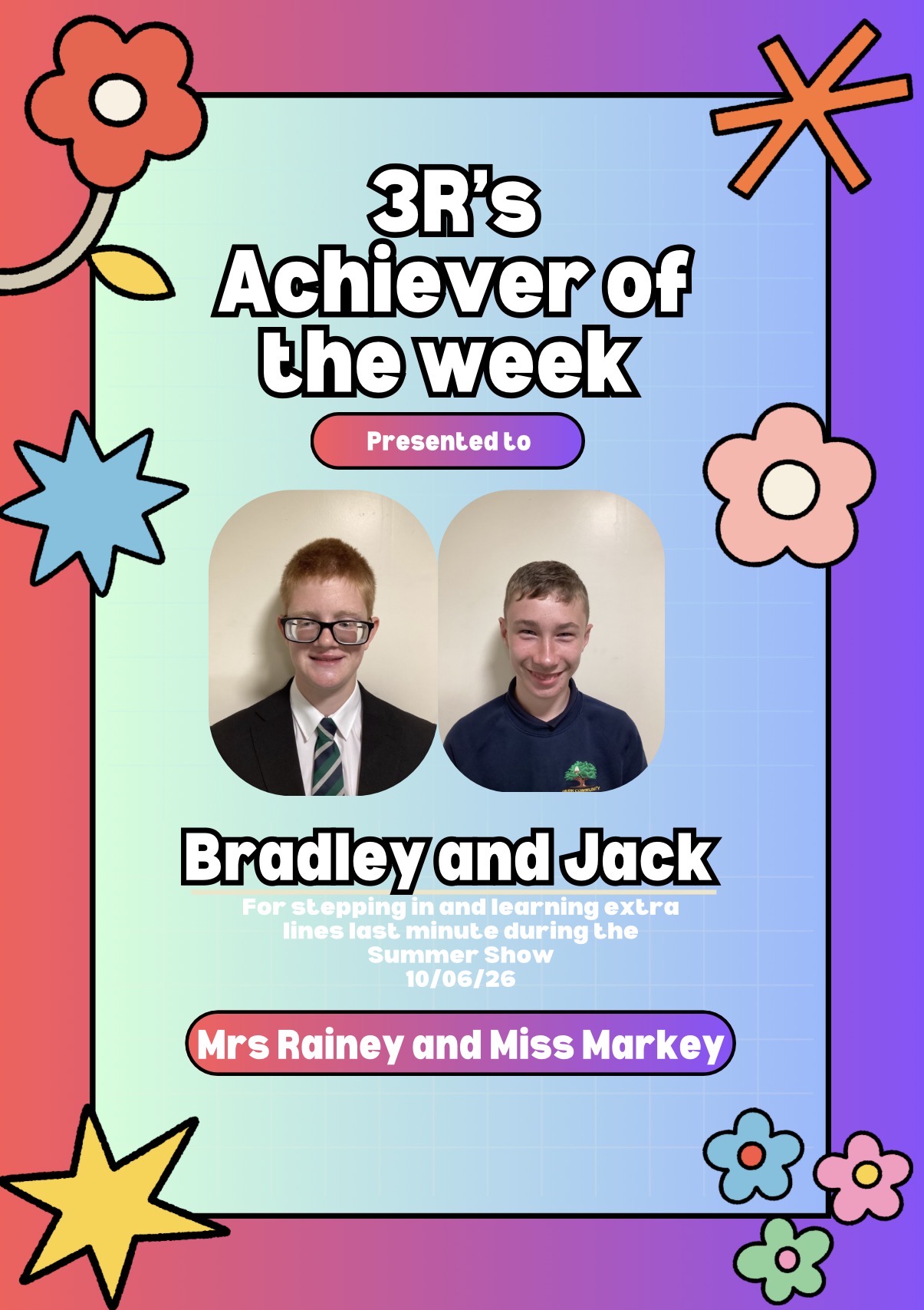 Image of Achievers of the Week