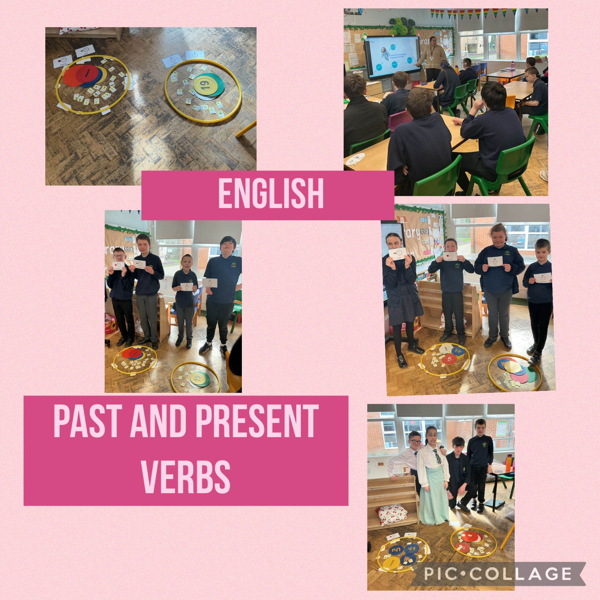 Image of English, past and present verbs!