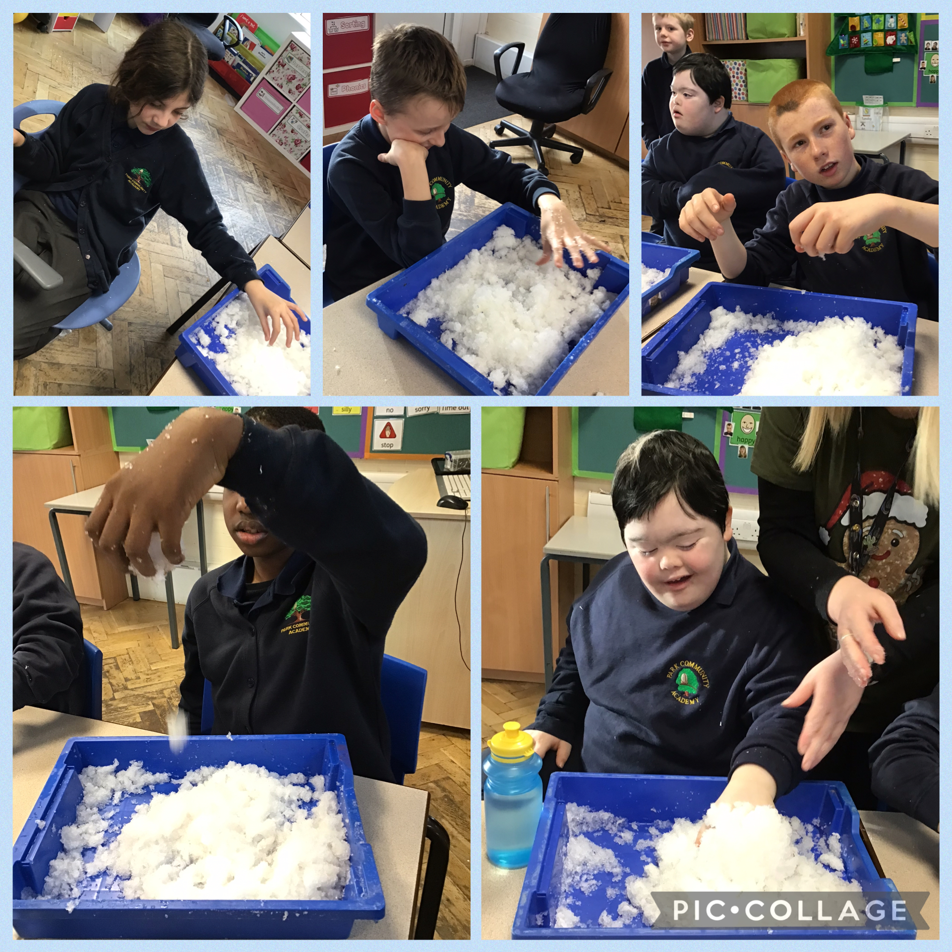 Image of Sensory snow play 