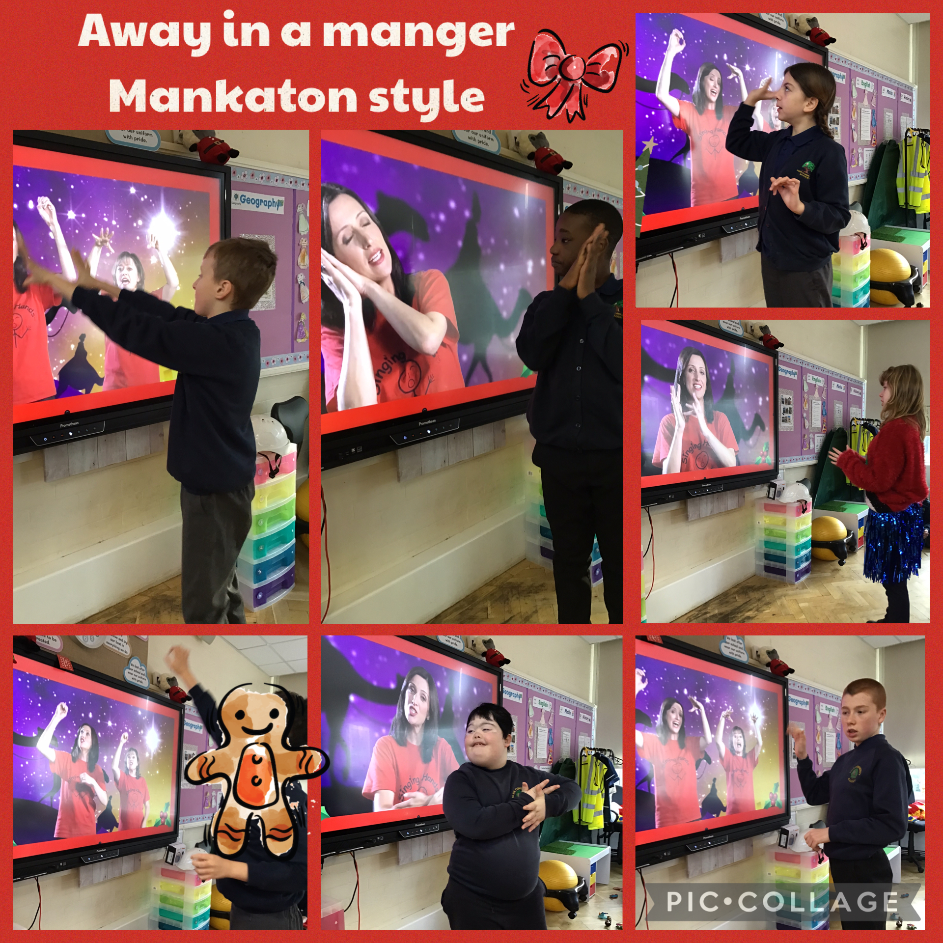 Image of Christmas carols in Makaton 