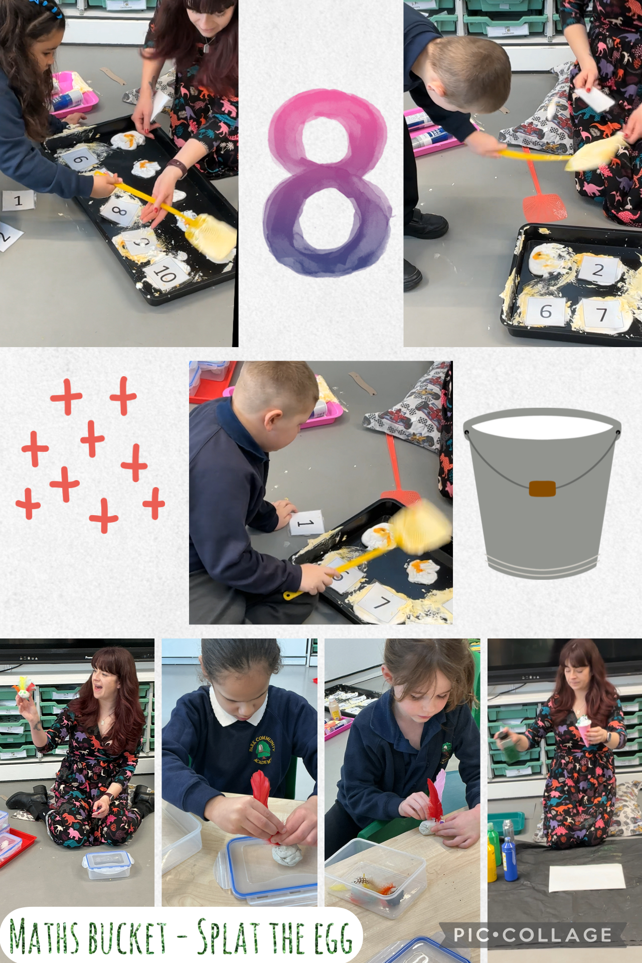 Image of Maths bucket - splat the eggs