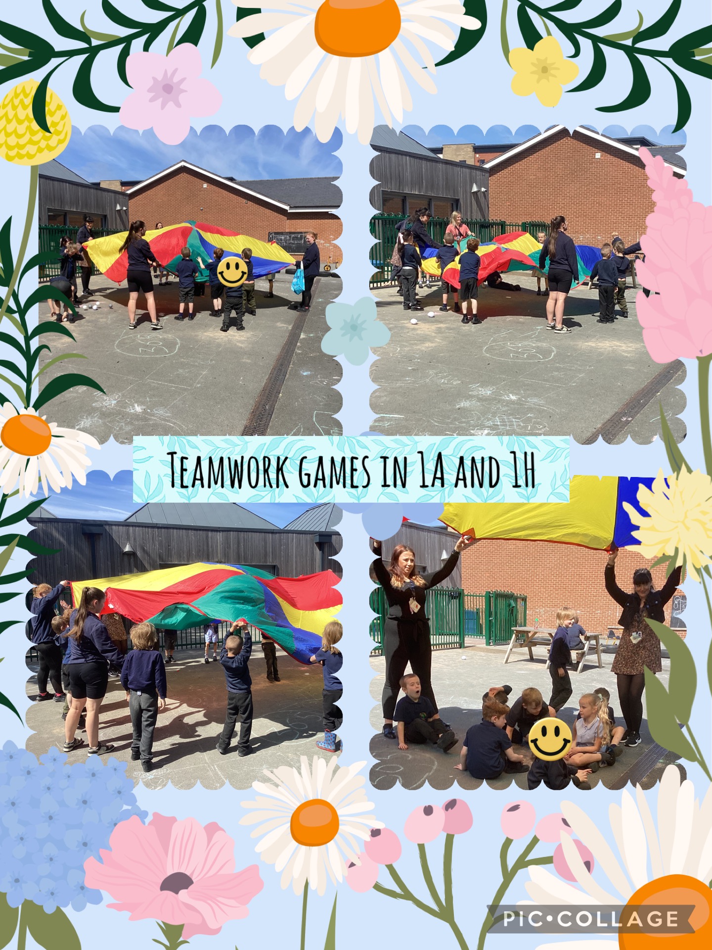 Image of Teamwork games in the sunshine
