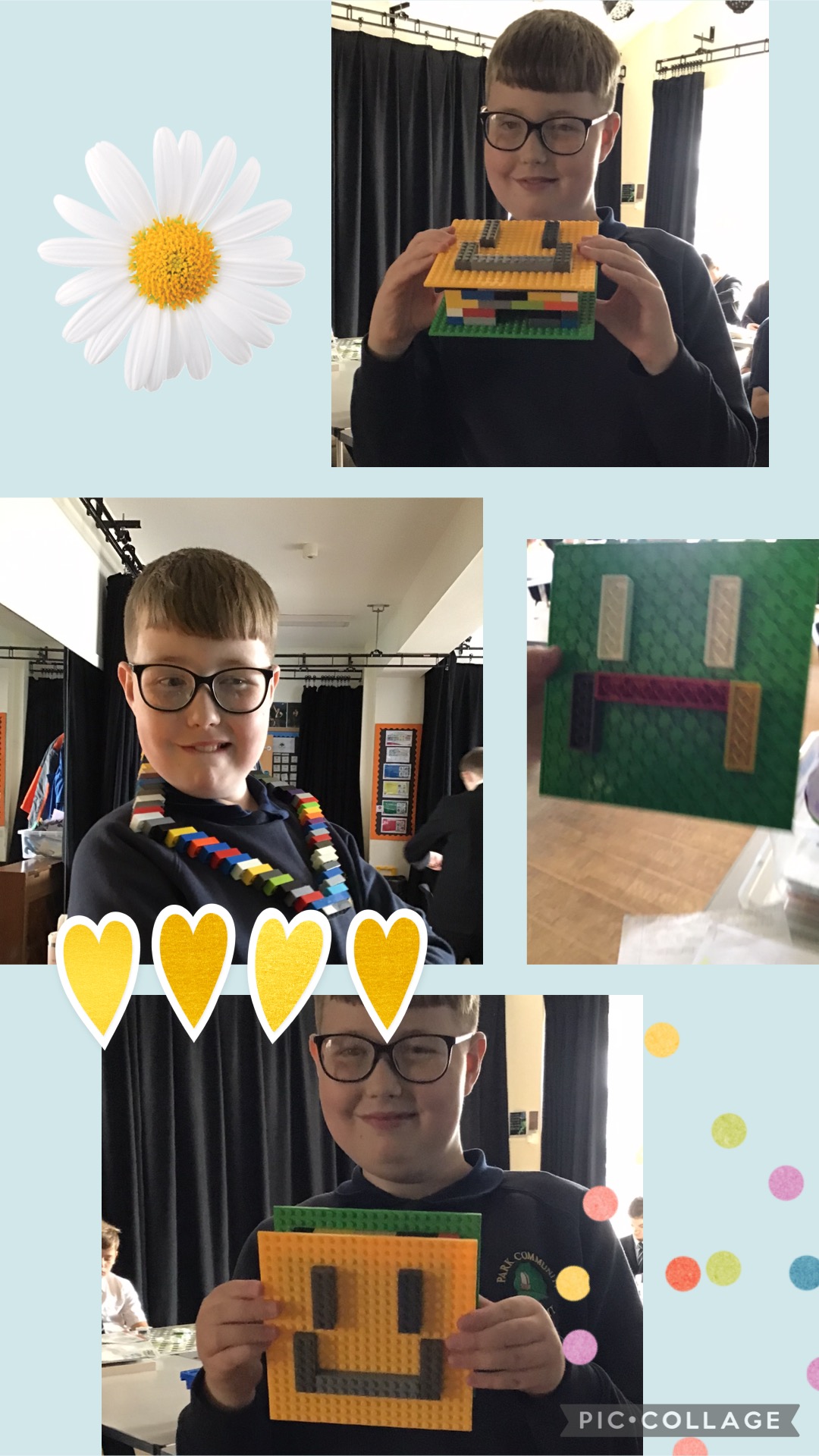Image of Jake has made emoji’s from Lego 