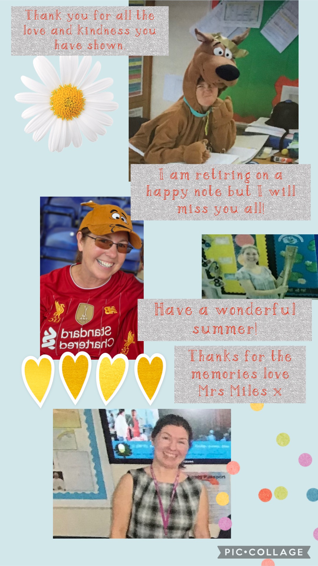 Image of Happy Retirement! Mrs Miles will miss everyone! 