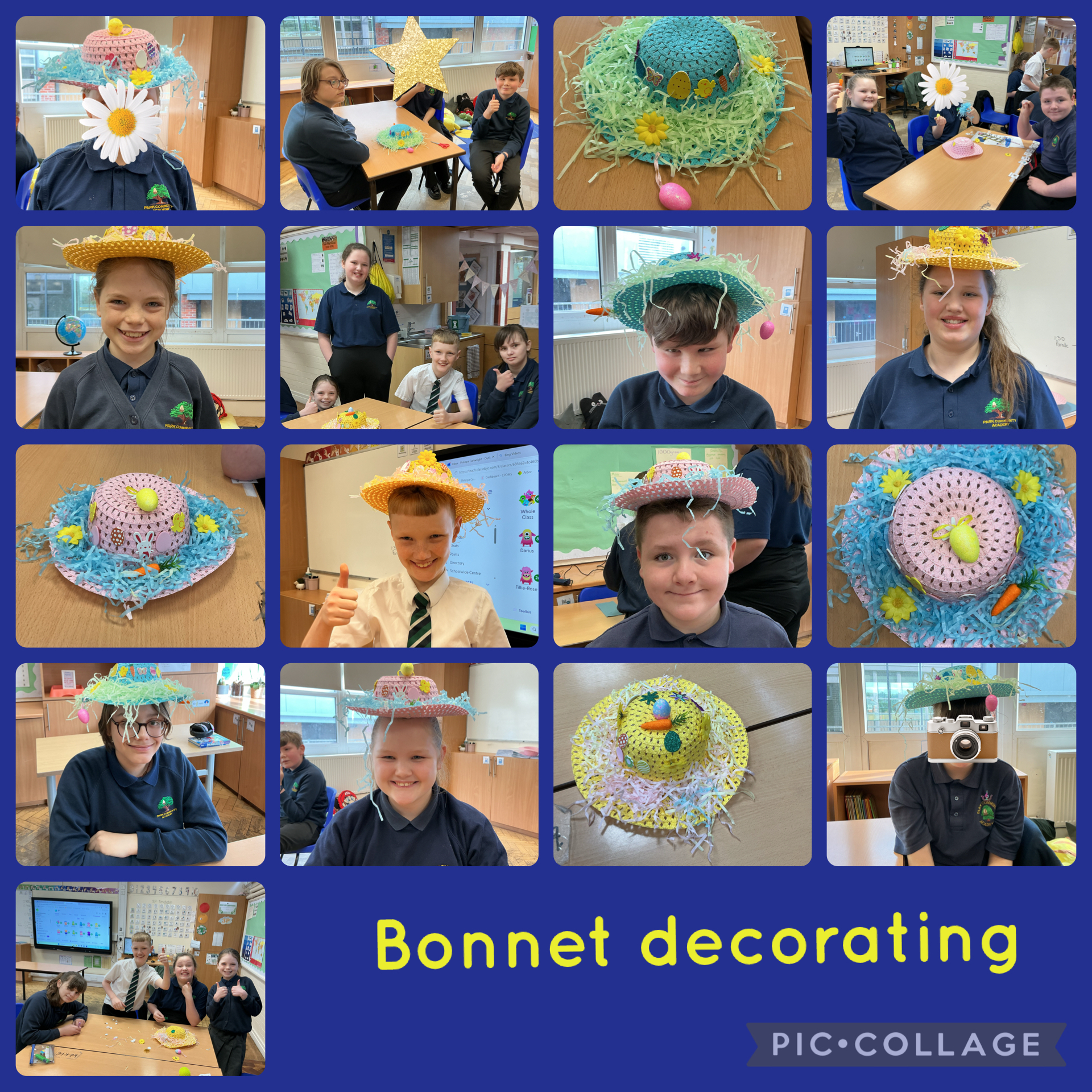 Image of 3P’s bonnet decorating