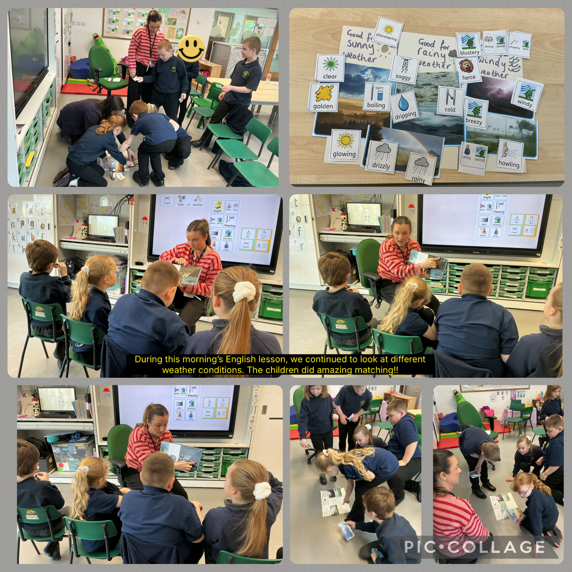 Image of Weather conditions in English