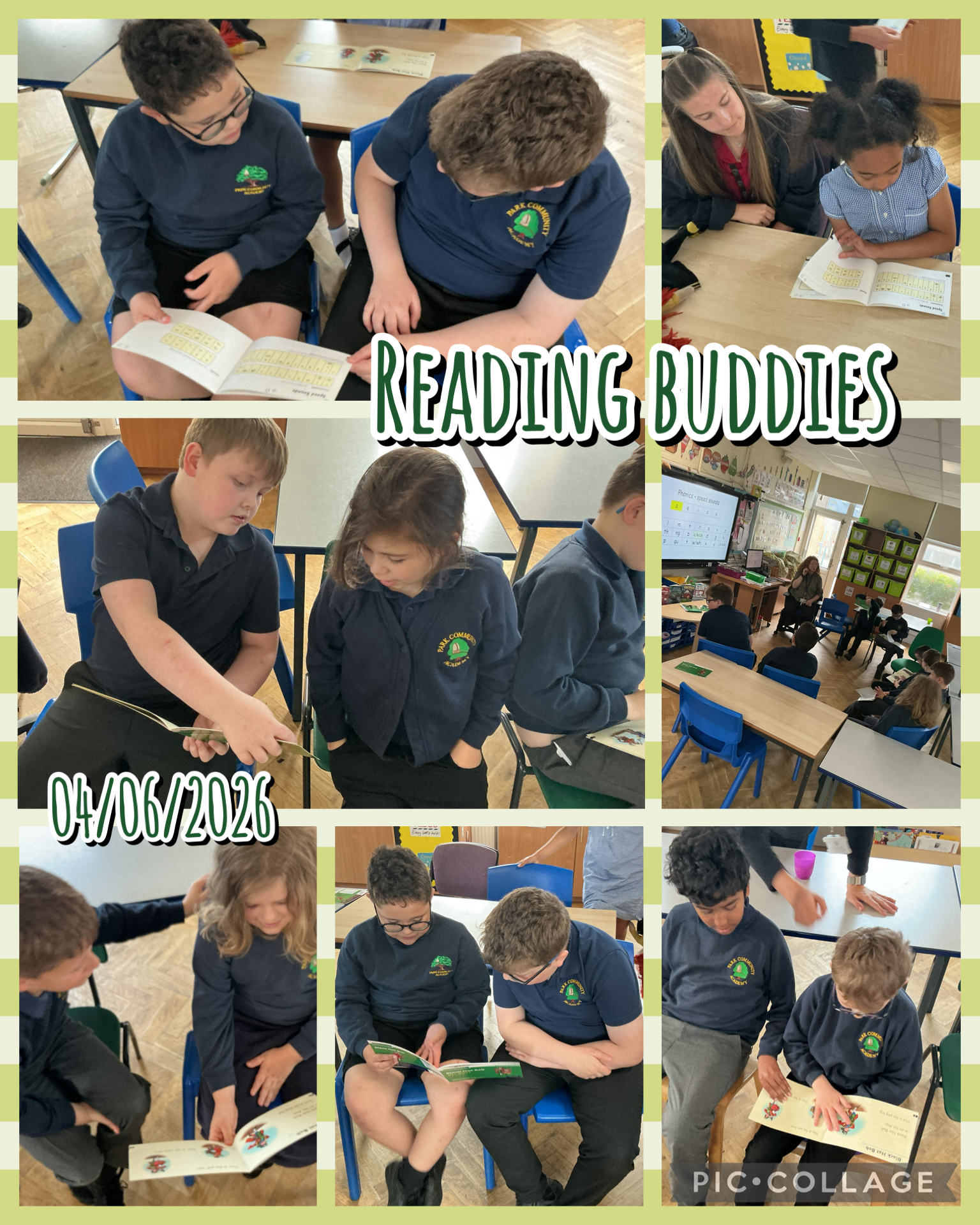 Image of Paired reading in phonics!