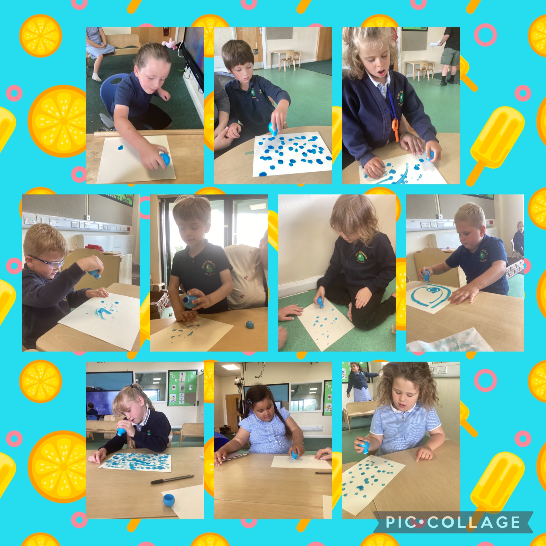 Image of Summer holidays painting 