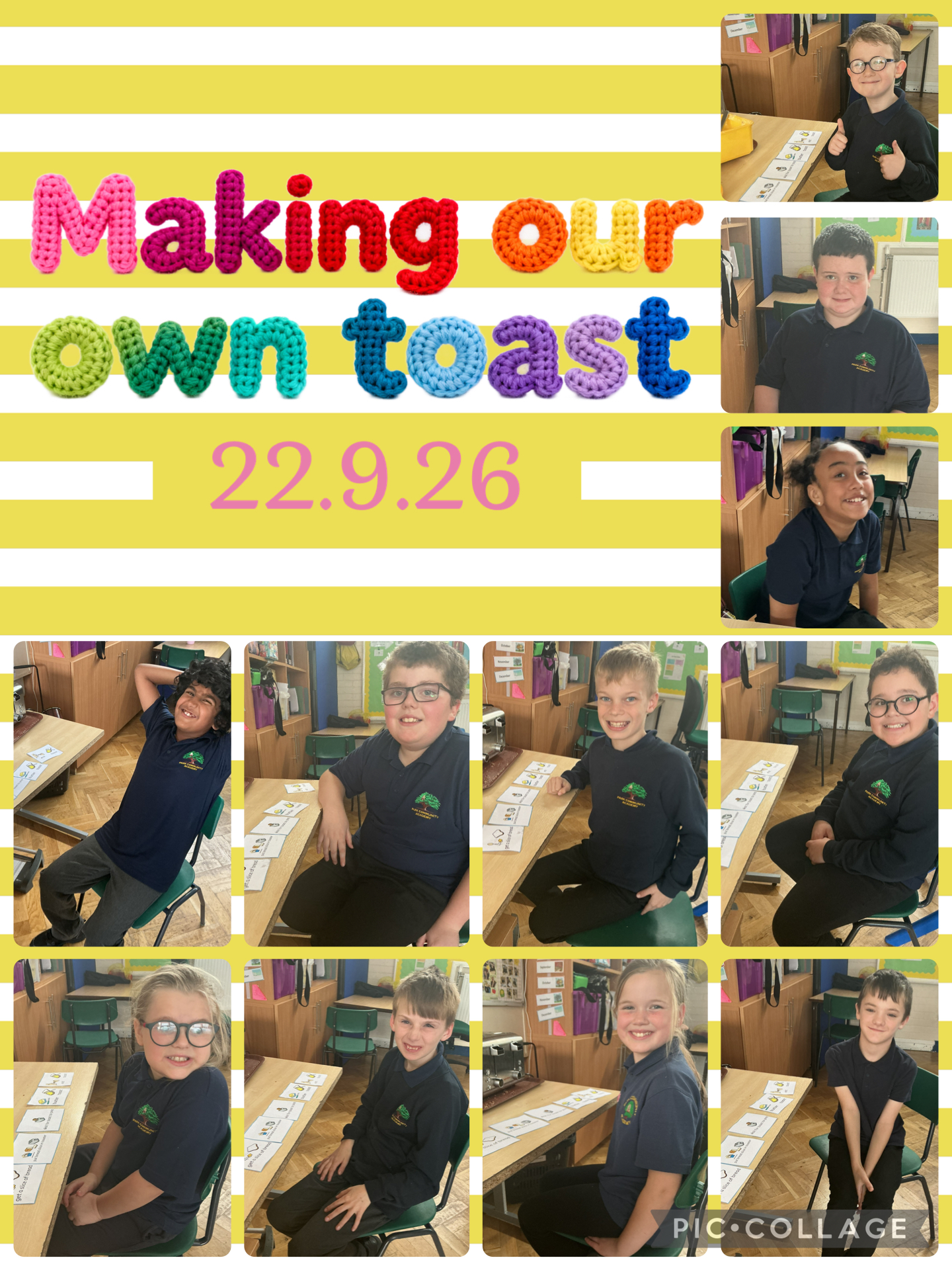 Image of Making our own toast! 