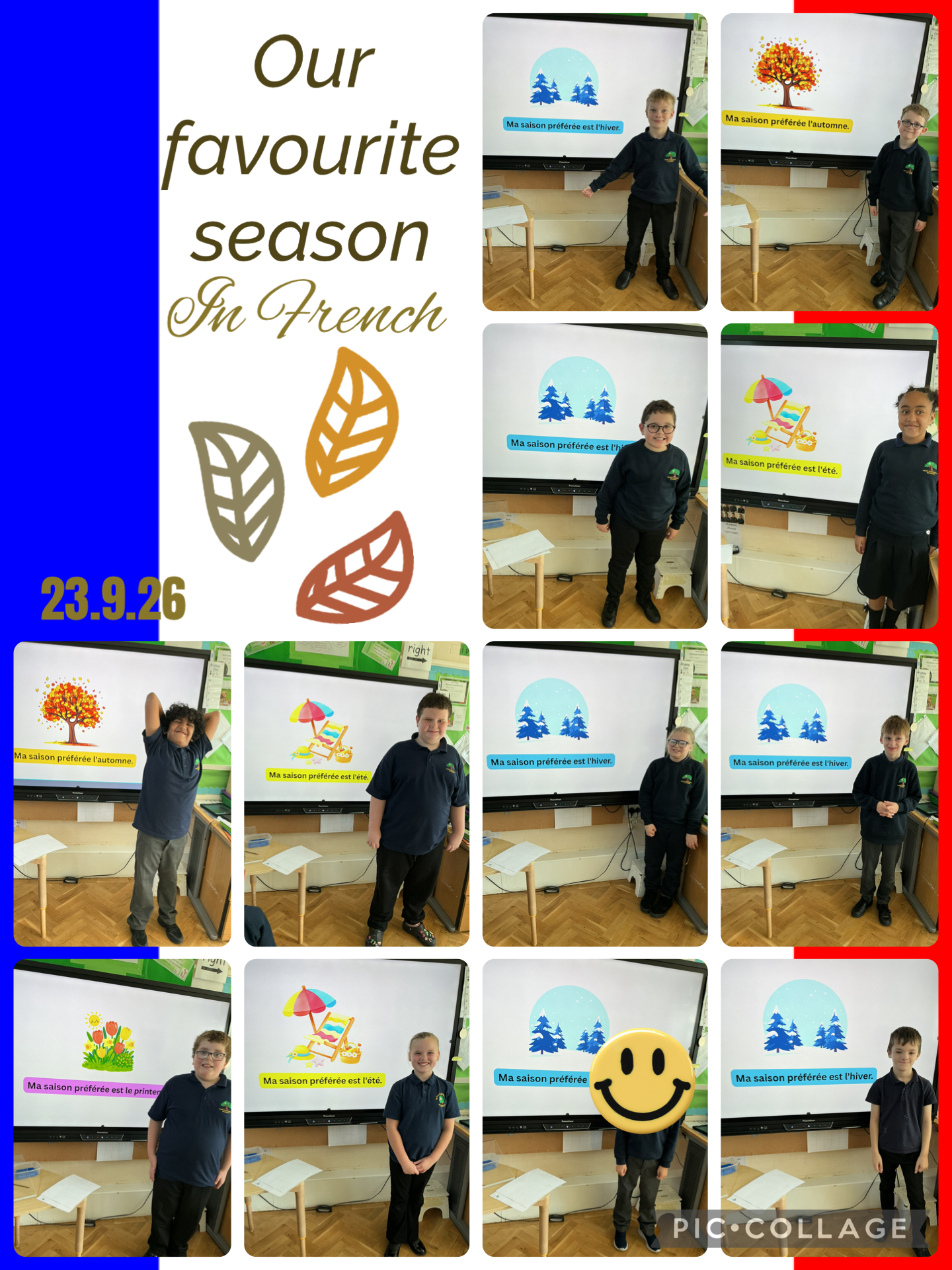 Image of Seasons in French 🇫🇷 
