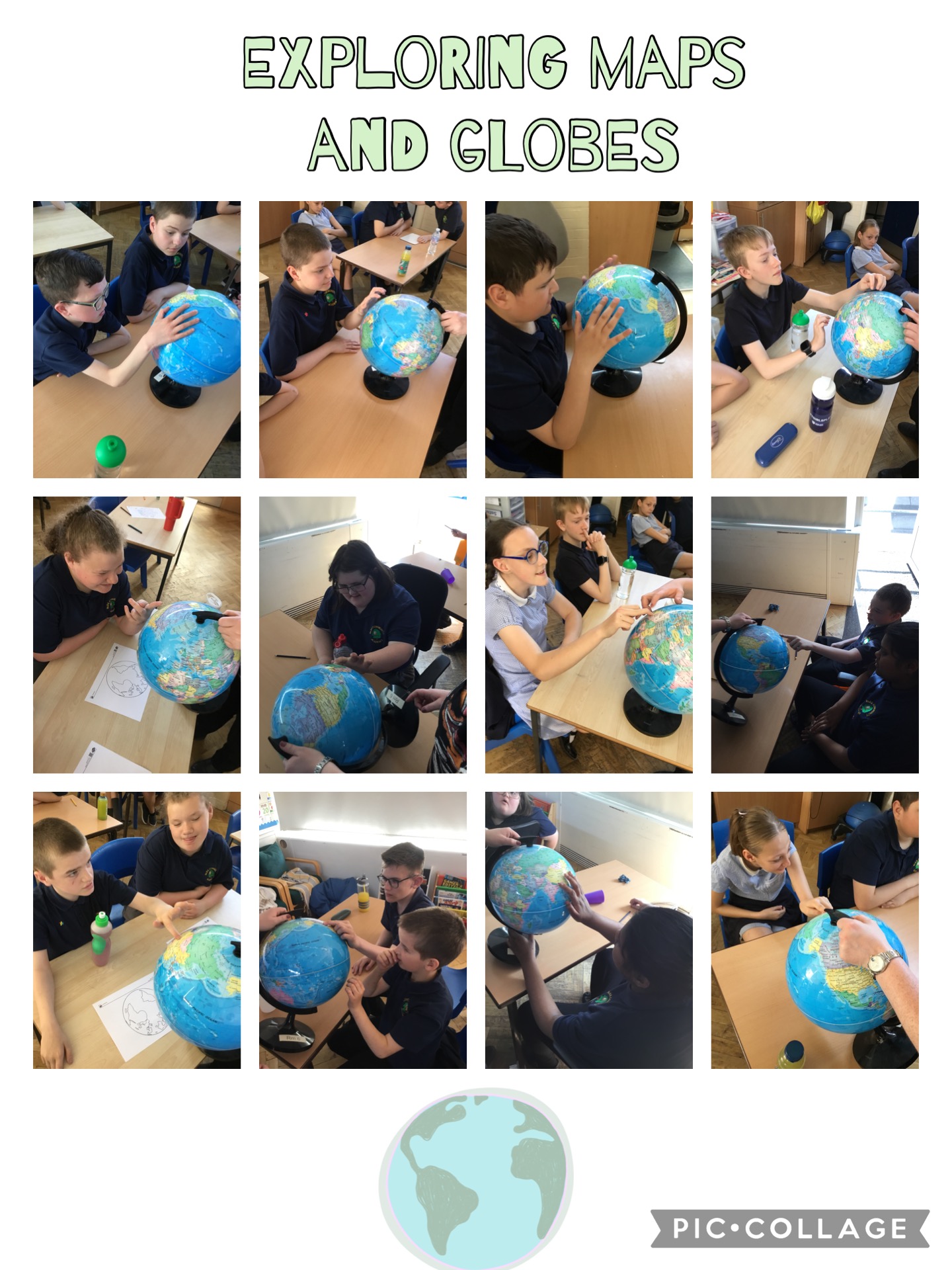 Image of Exploring maps and globes 