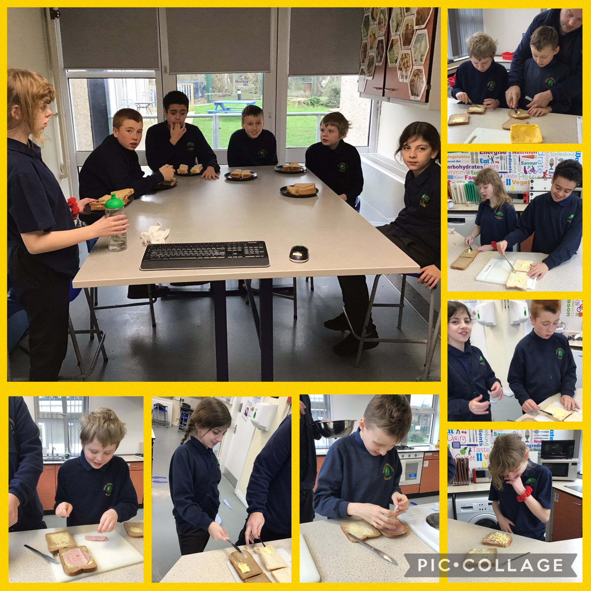 Image of Making our own sandwich in DT