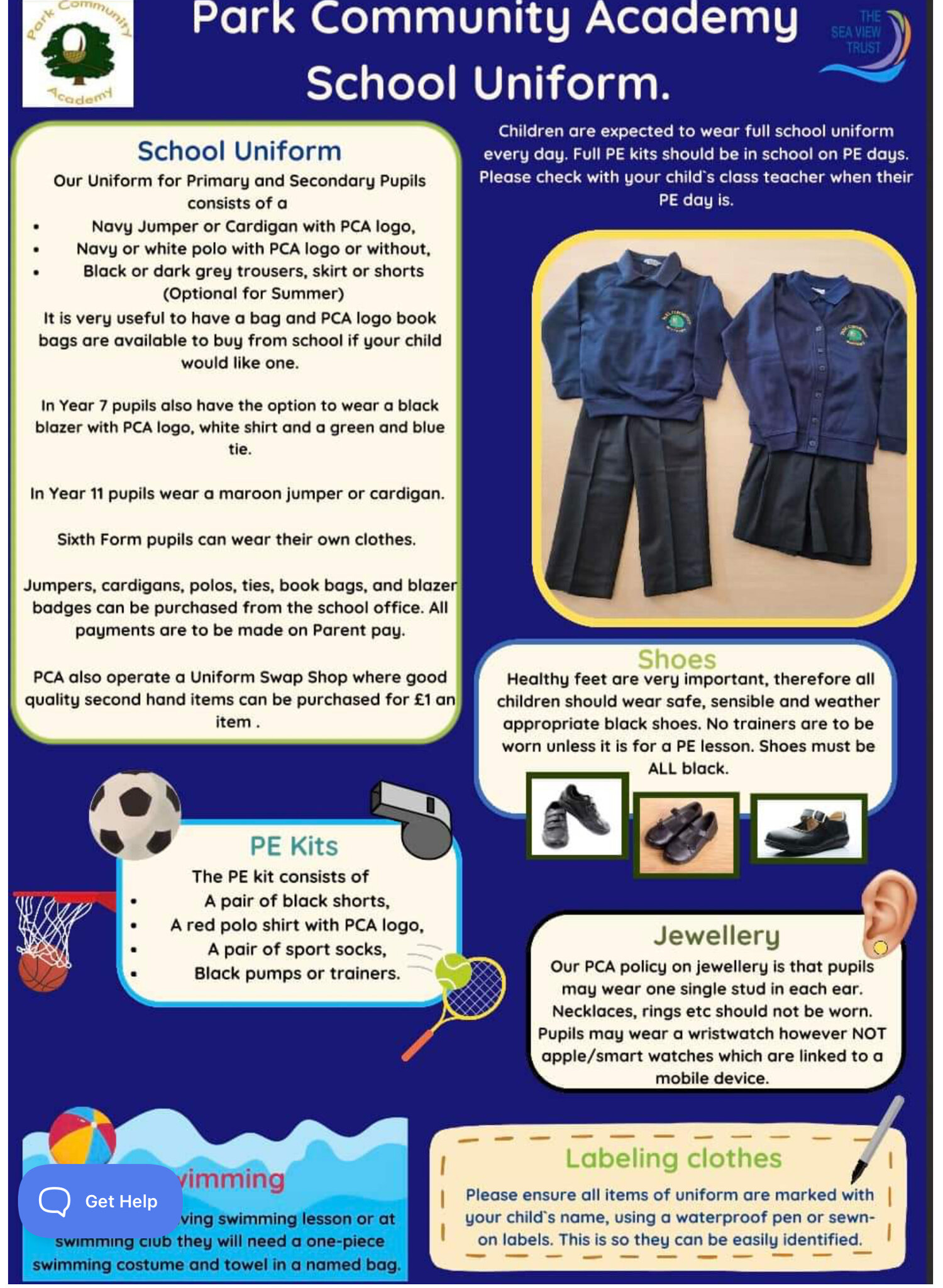 Image of Uniform reminders 