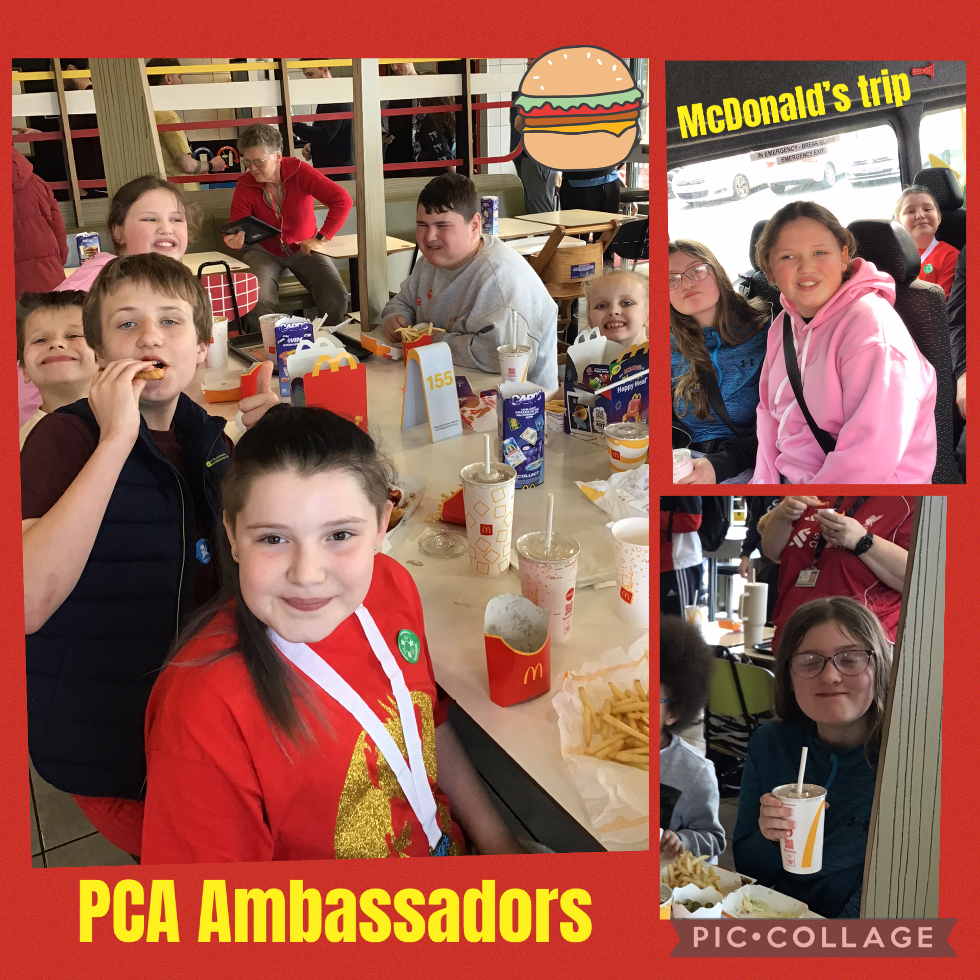 Image of PCA Ambassadors McDonald’s trip
