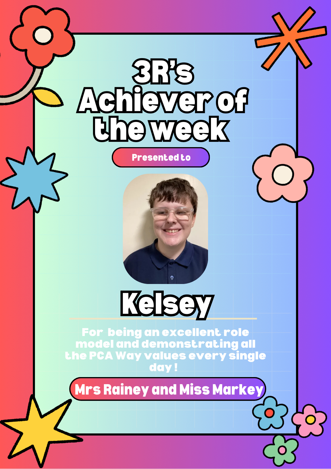 Image of Achiever of the Week 