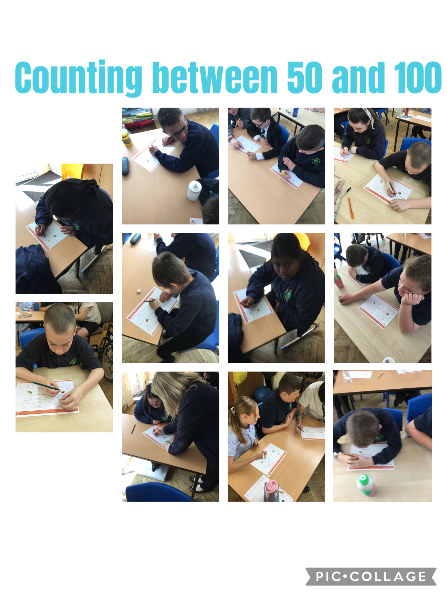 Image of Counting between 50-100