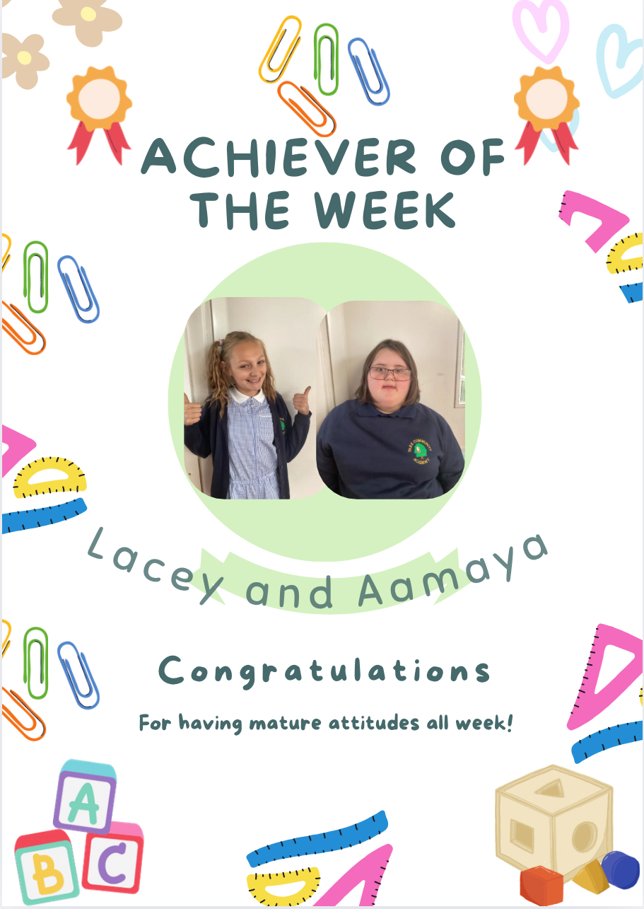 Image of Achiever of the week