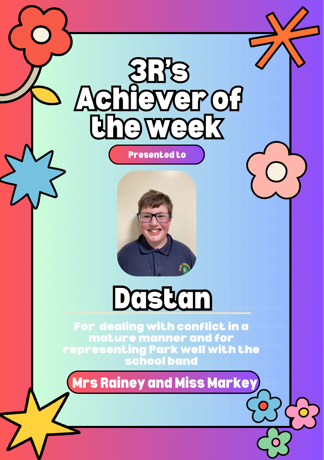 Image of Achiever of the Week
