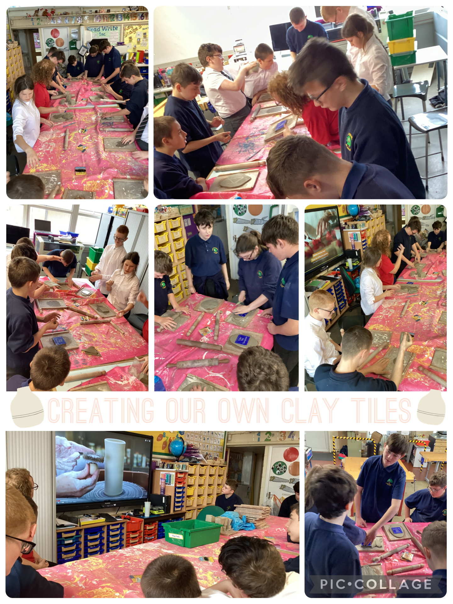 Image of Creating clay tiles in DT