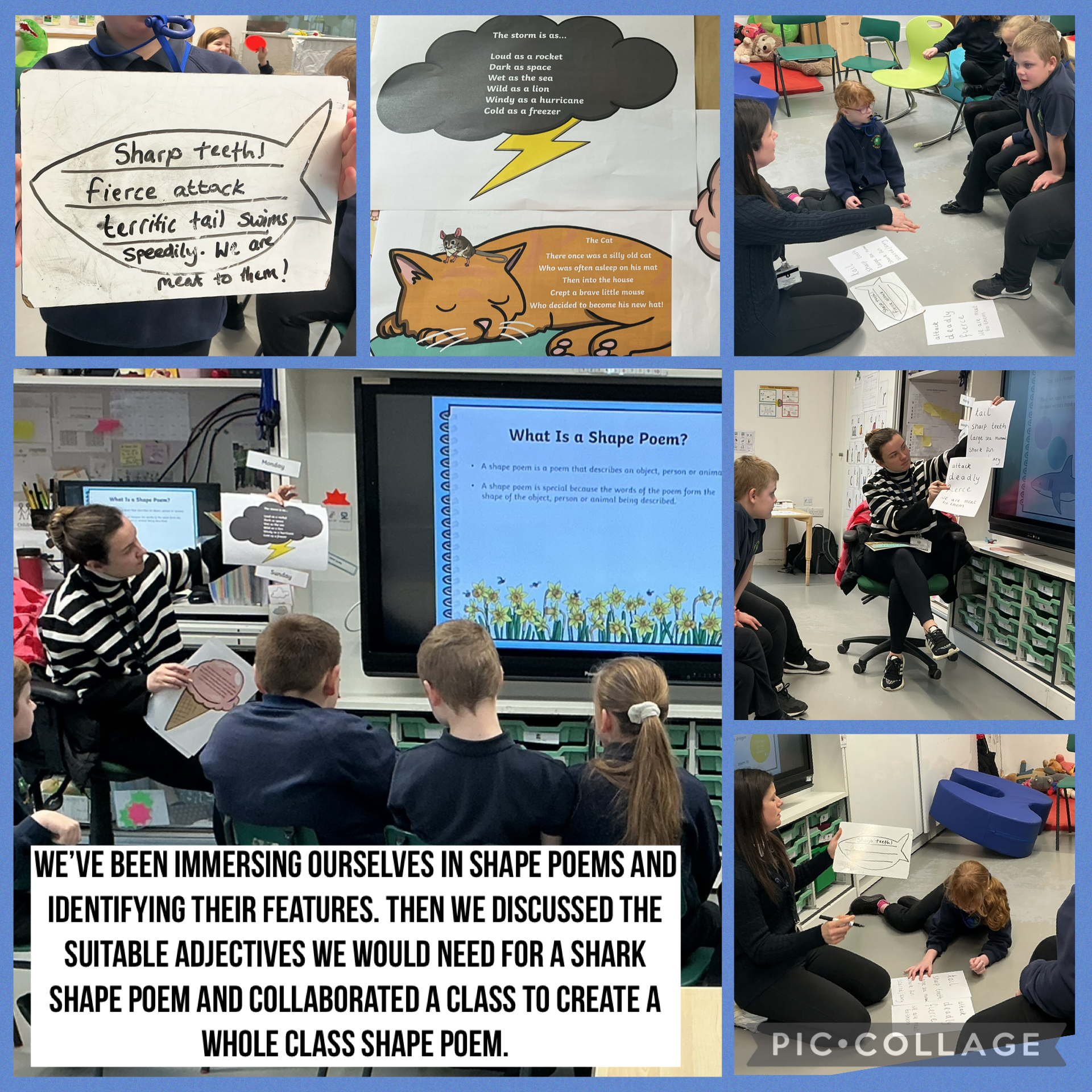 Image of Immersing ourselves in Shape Poems