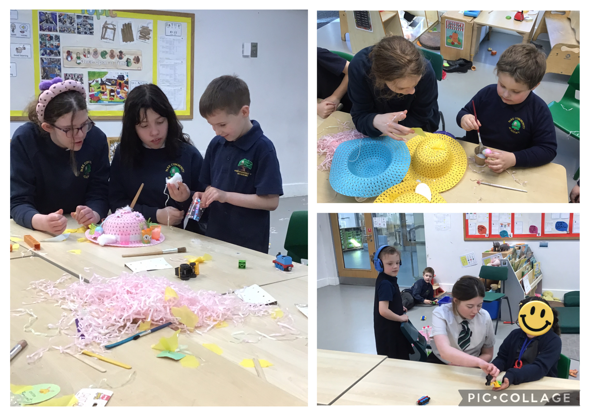 Image of Helping younger pupil 