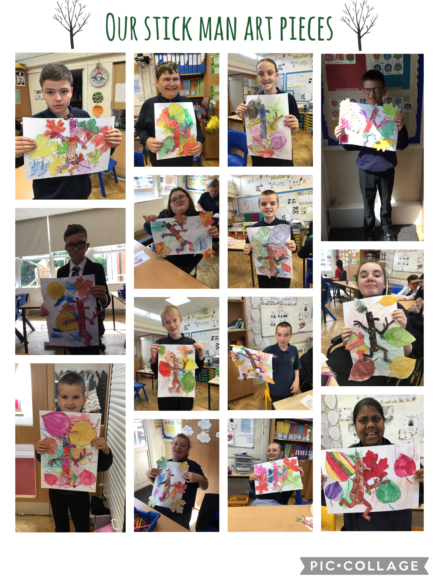 Image of Stick Man Art Pieces