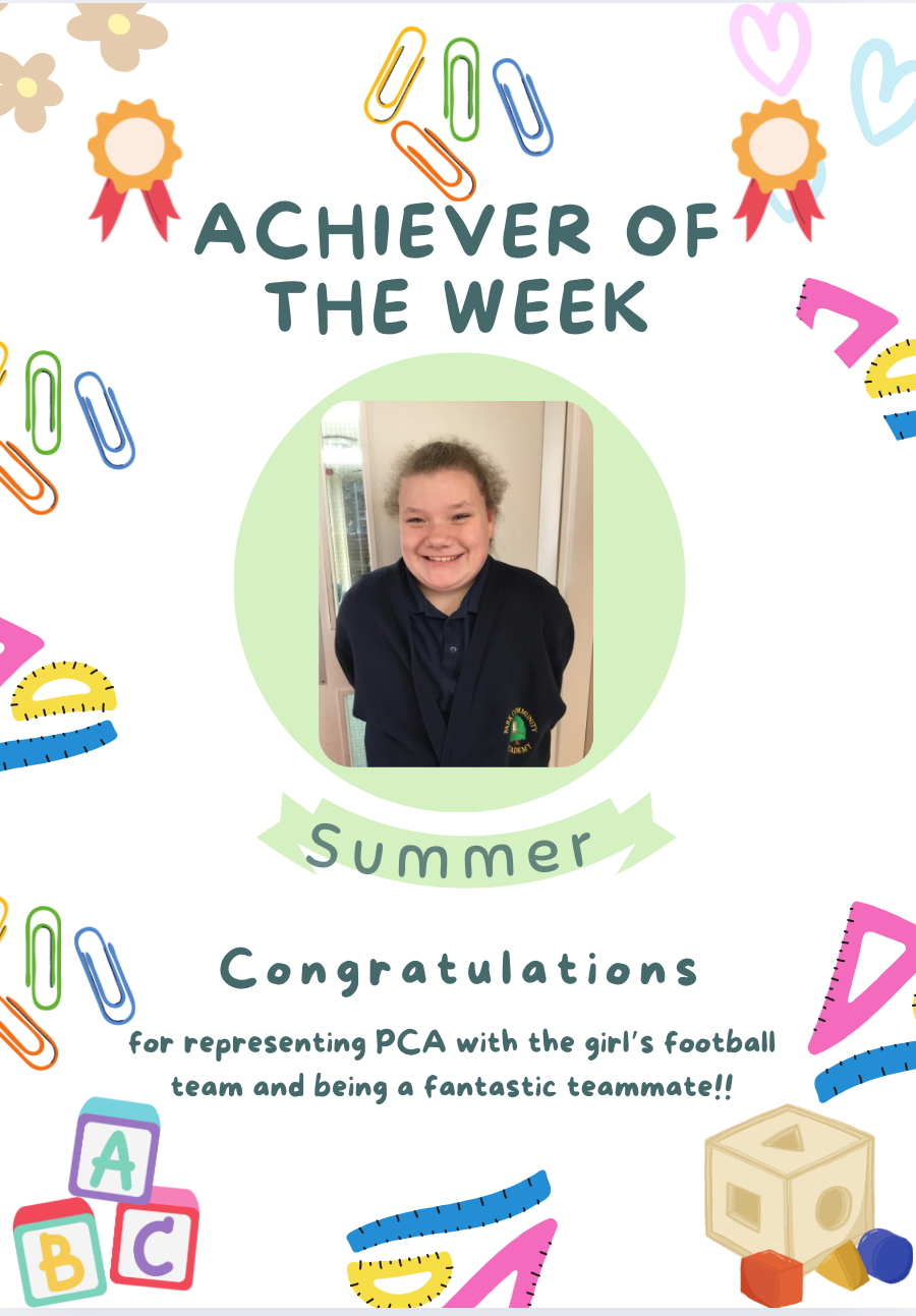 Image of Achiever of the week 