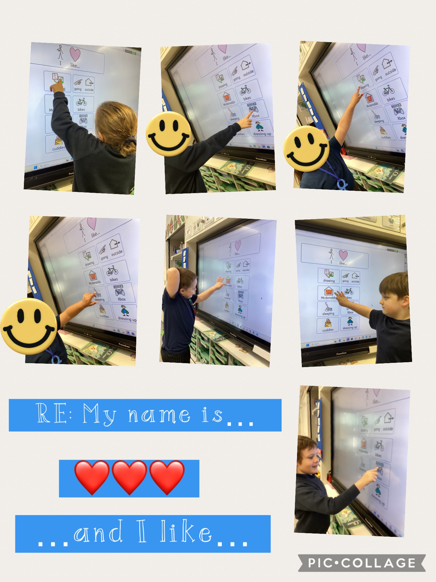 Image of RE: My name is… and I like…