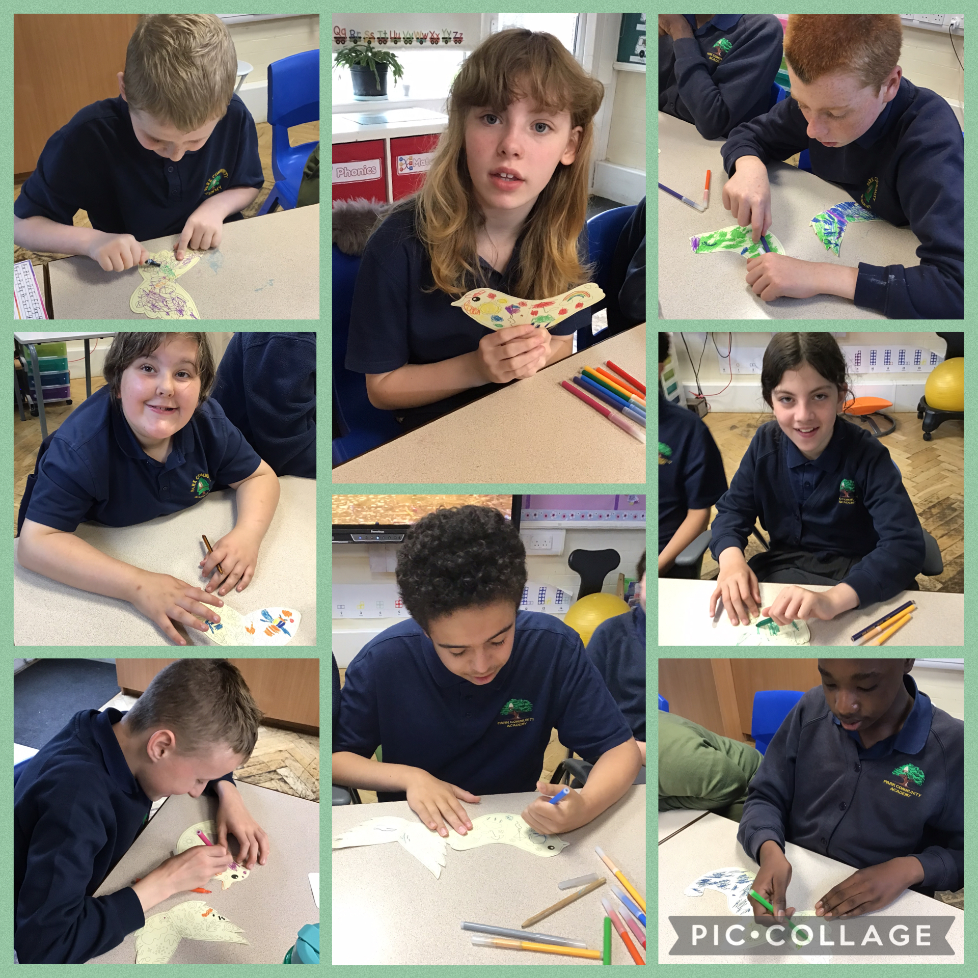 Image of Bird paper craft in art