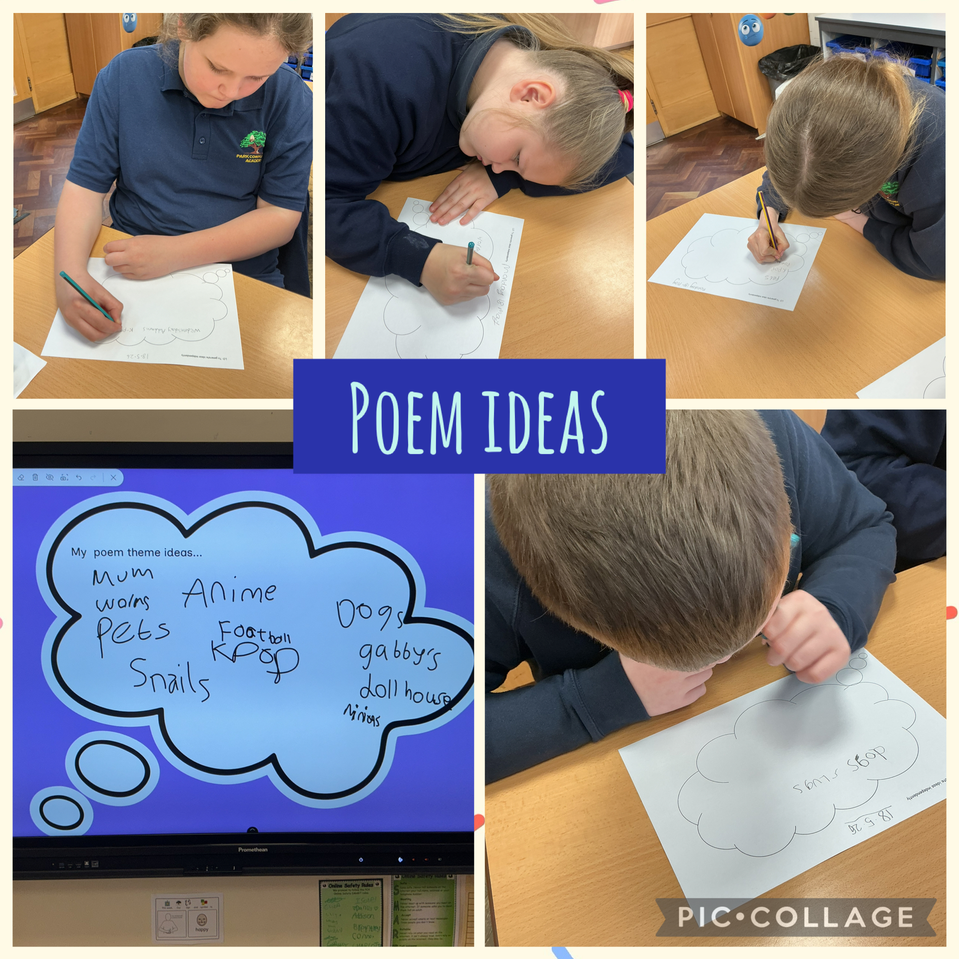 Image of Poem planning 