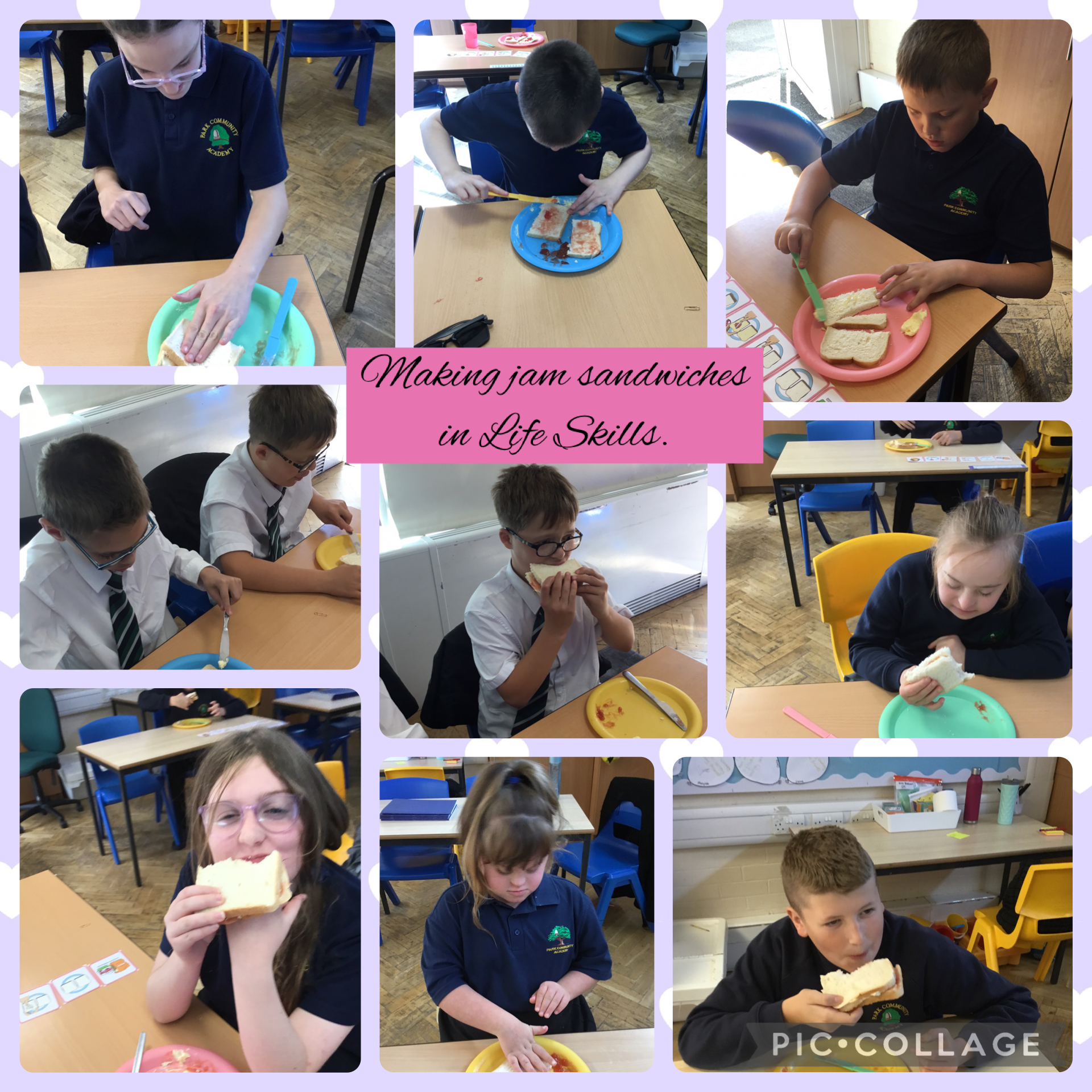 Image of Jam sandwiches in Life Skills