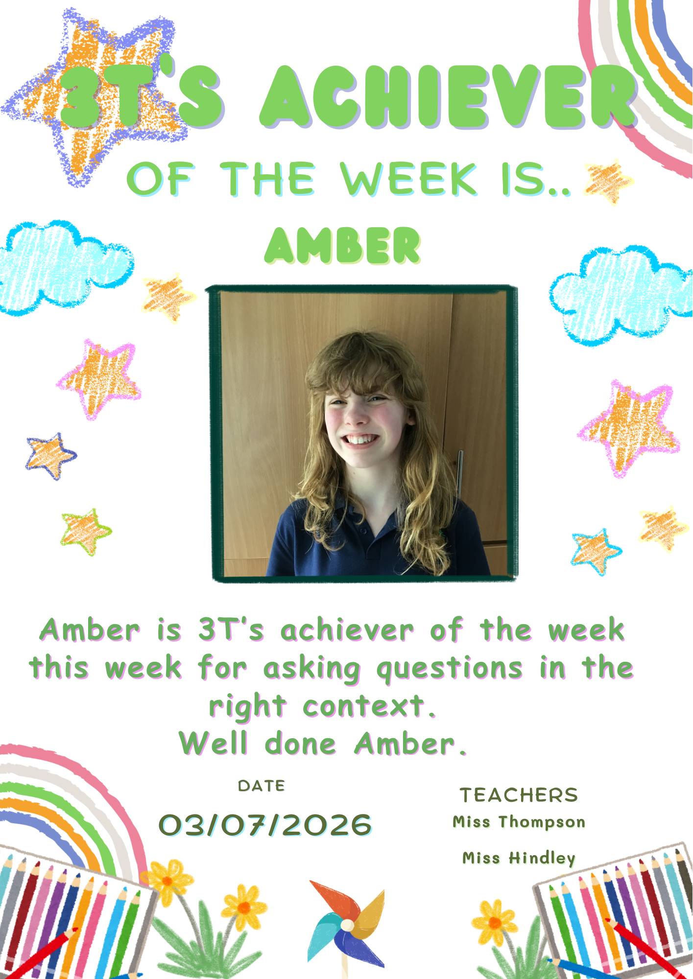 Image of ⭐️ Achiever of the week ⭐️ 