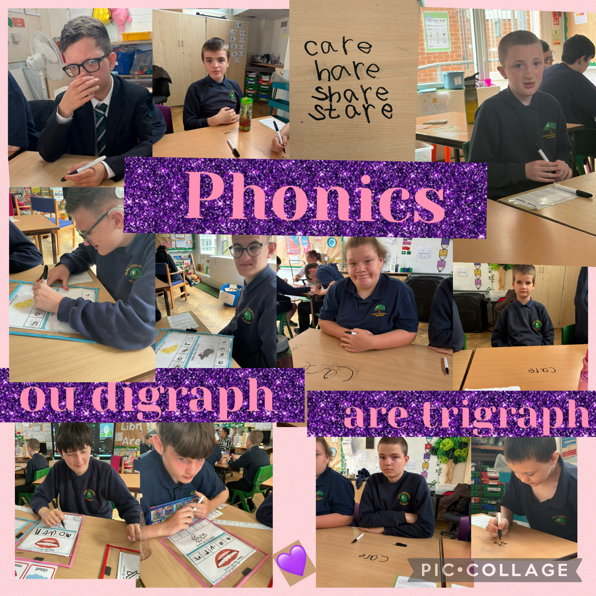 Image of English phonics digraph and trigraph sounds!  