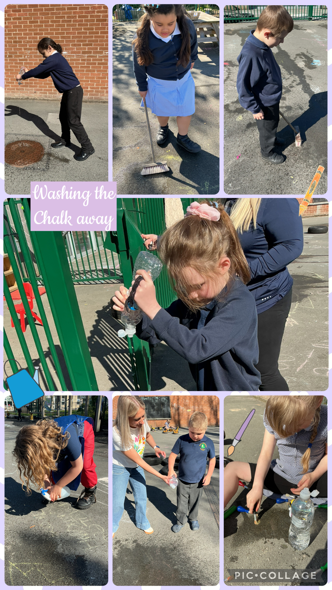 Image of Washing the chalk